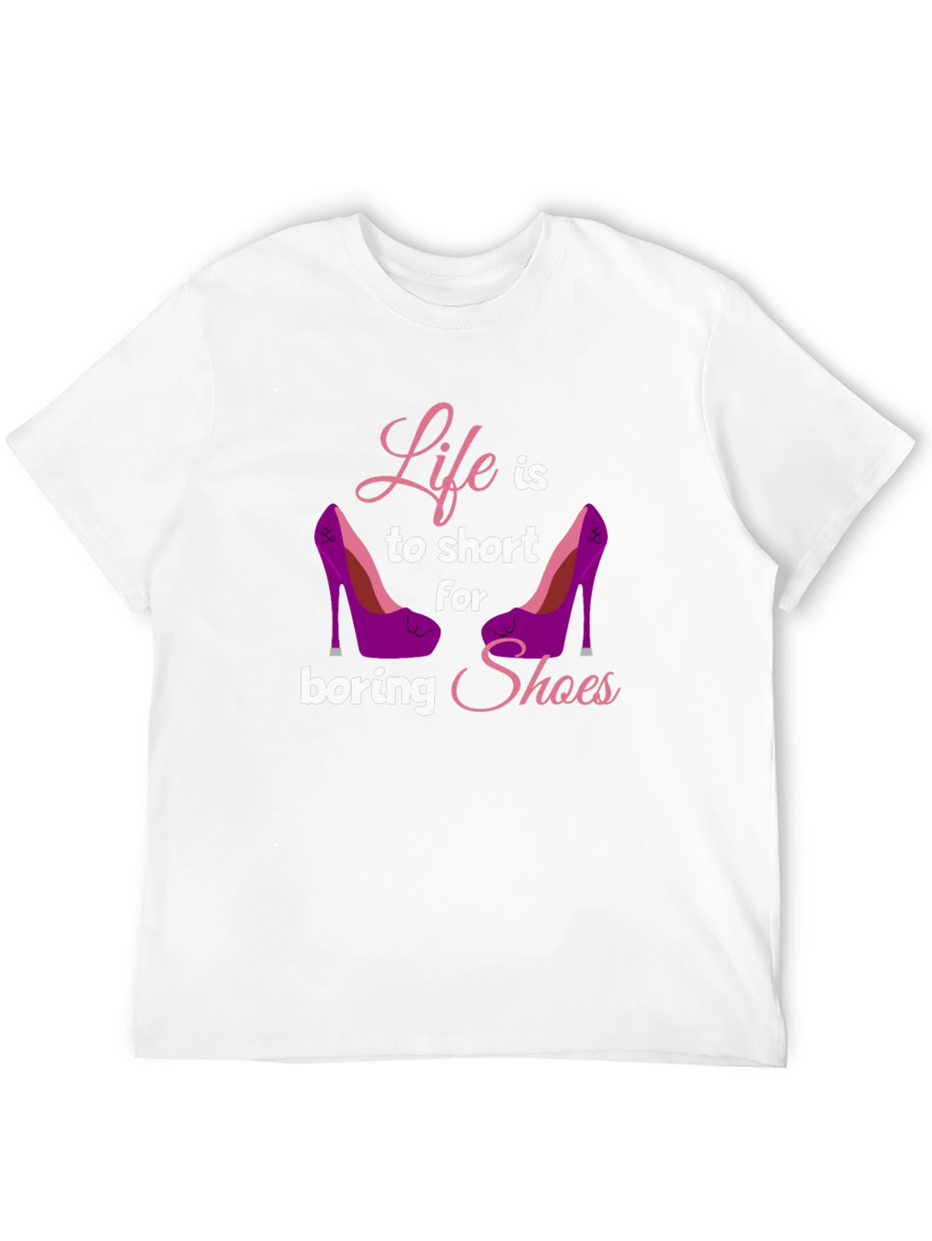 Black Life Too Short T-Shirt - Shoe Lover Tee view 12