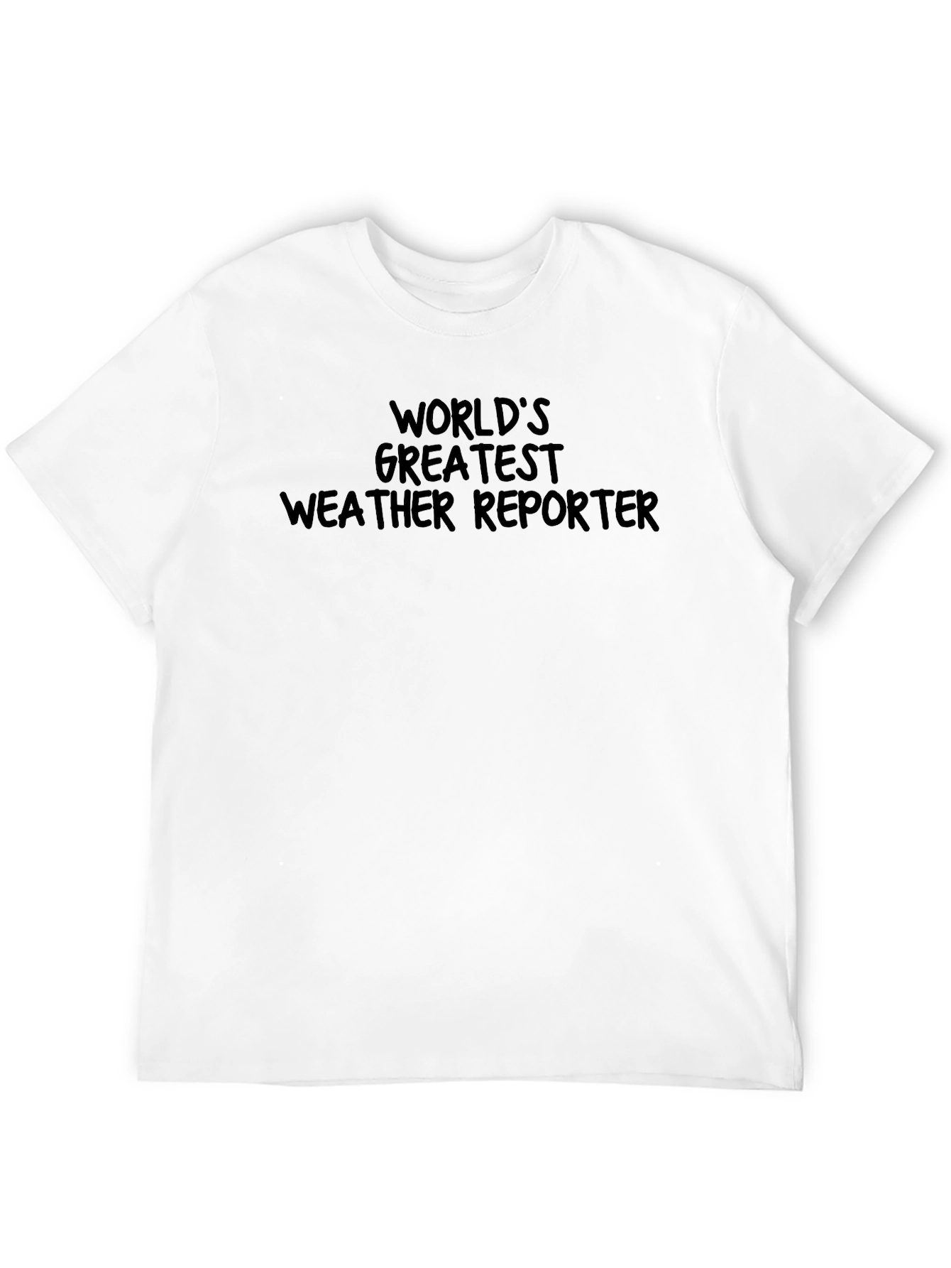 Black World's Greatest Weather Reporter T-Shirt view 12