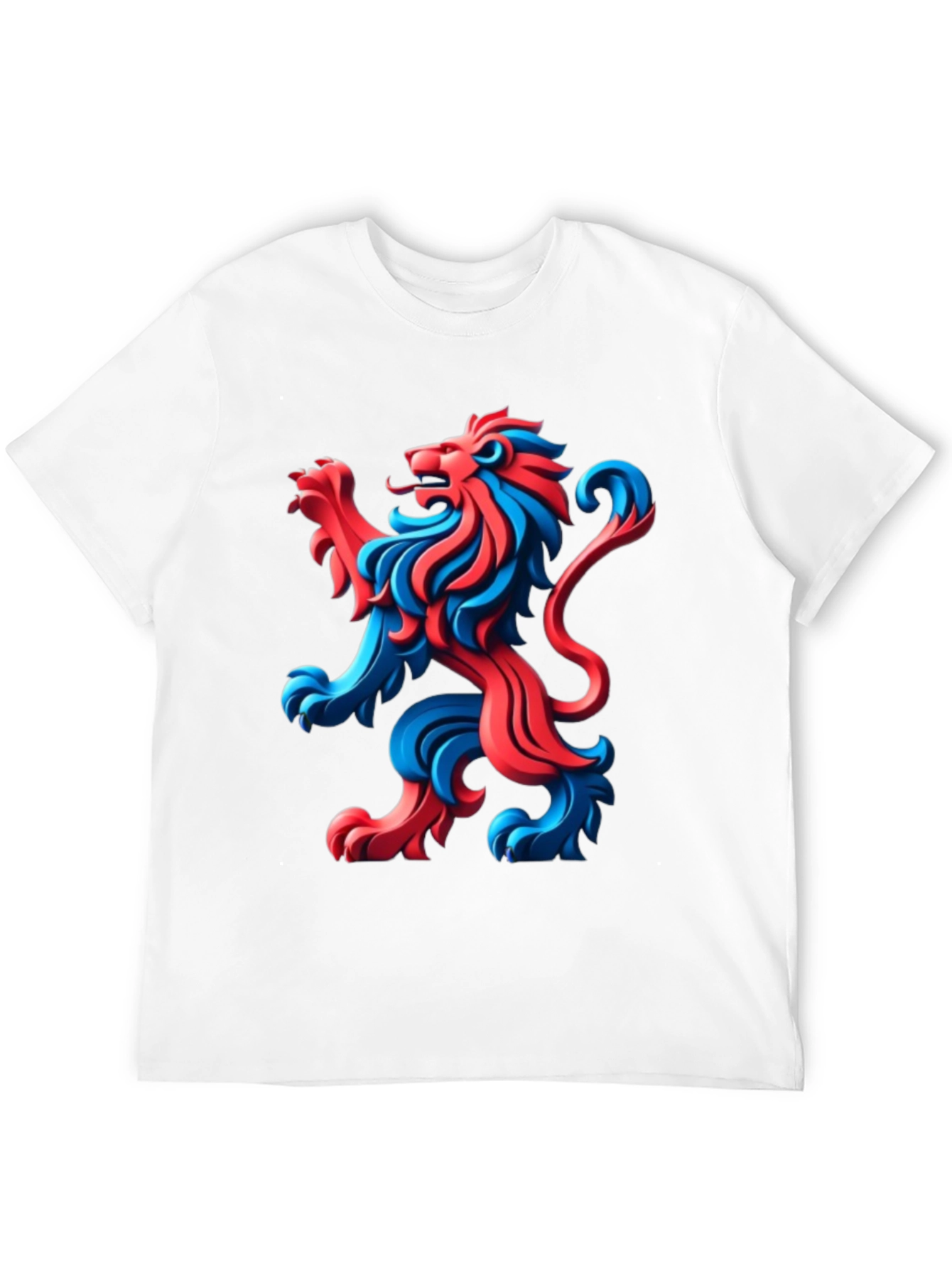 Black Bold Lion Graphic Tee - Black Cotton T-Shirt view 12