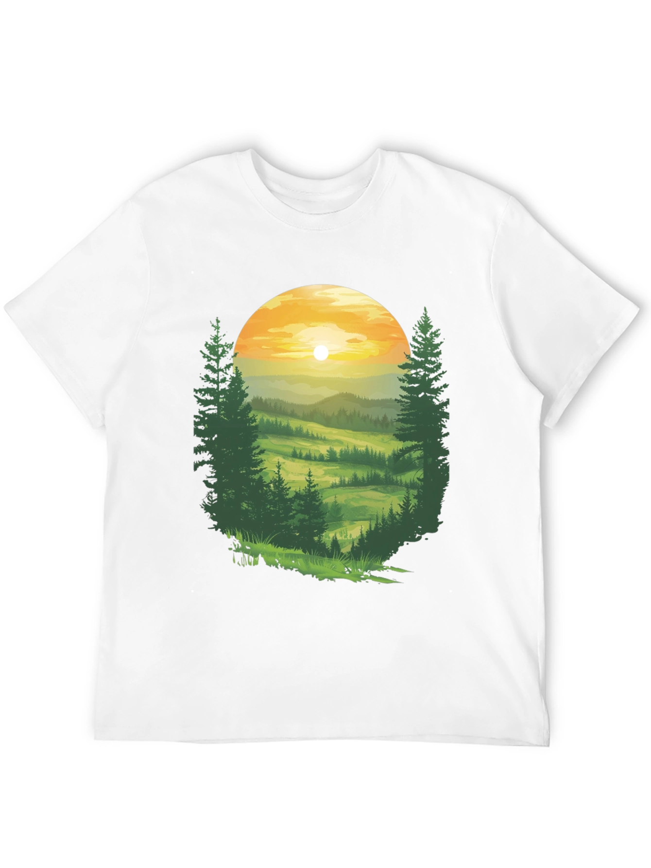 Black Nature Vista Black T-Shirt view 12