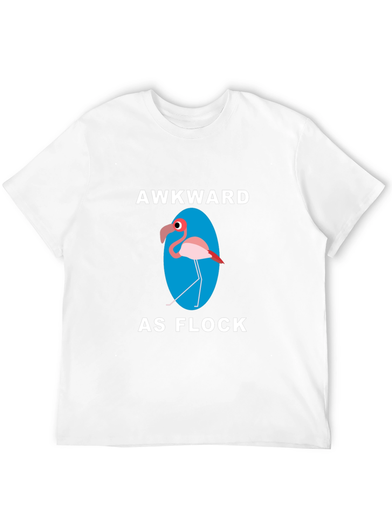 Black Awkward as Flock Graphic T-Shirt view 12