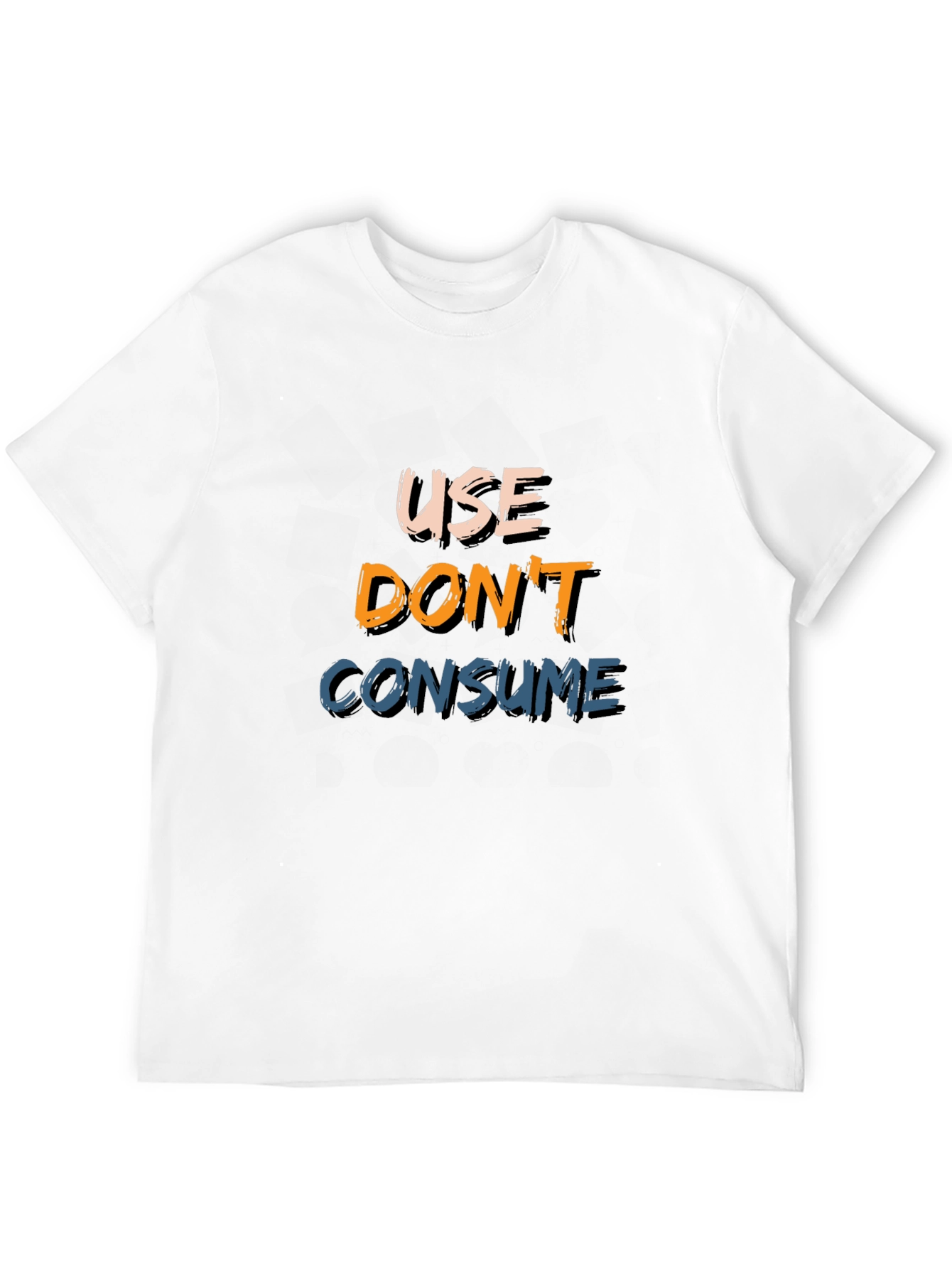 Black Use Don't Consume Black Graphic Tee view 12