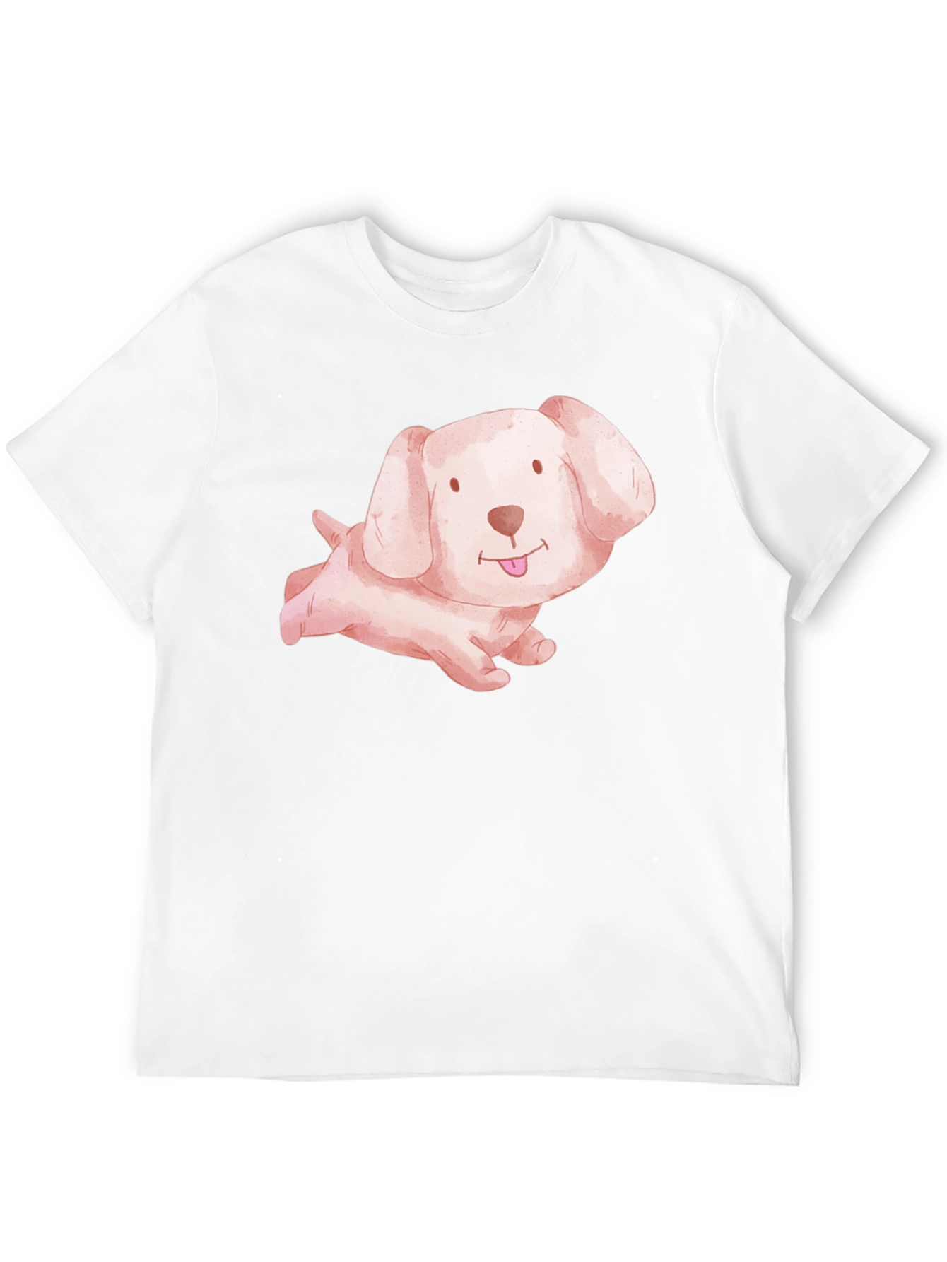 Black Cute Puppy Dog Black T-Shirt view 12