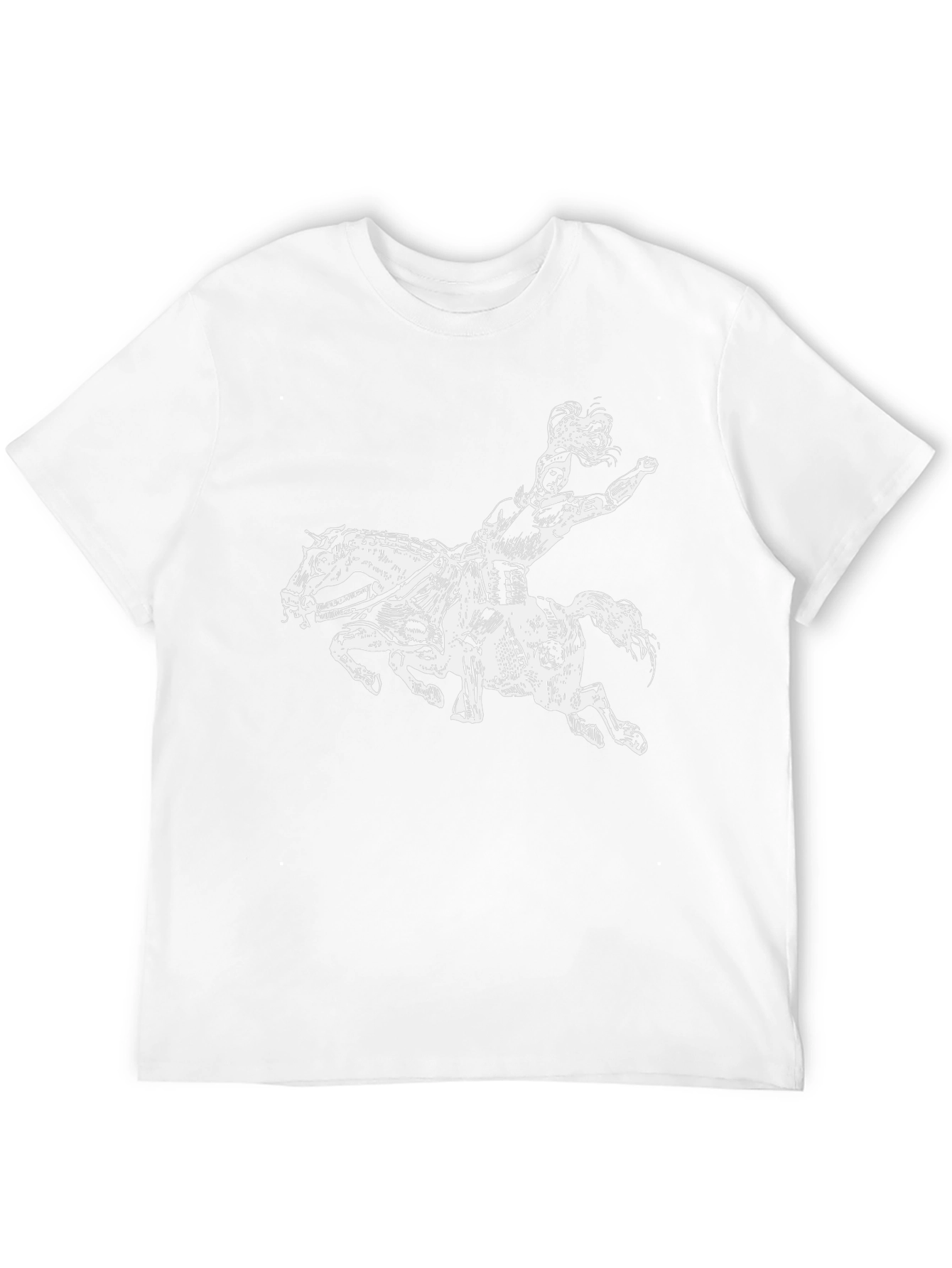 Black Centaur Graphic Tee - Black Cotton T-Shirt view 12