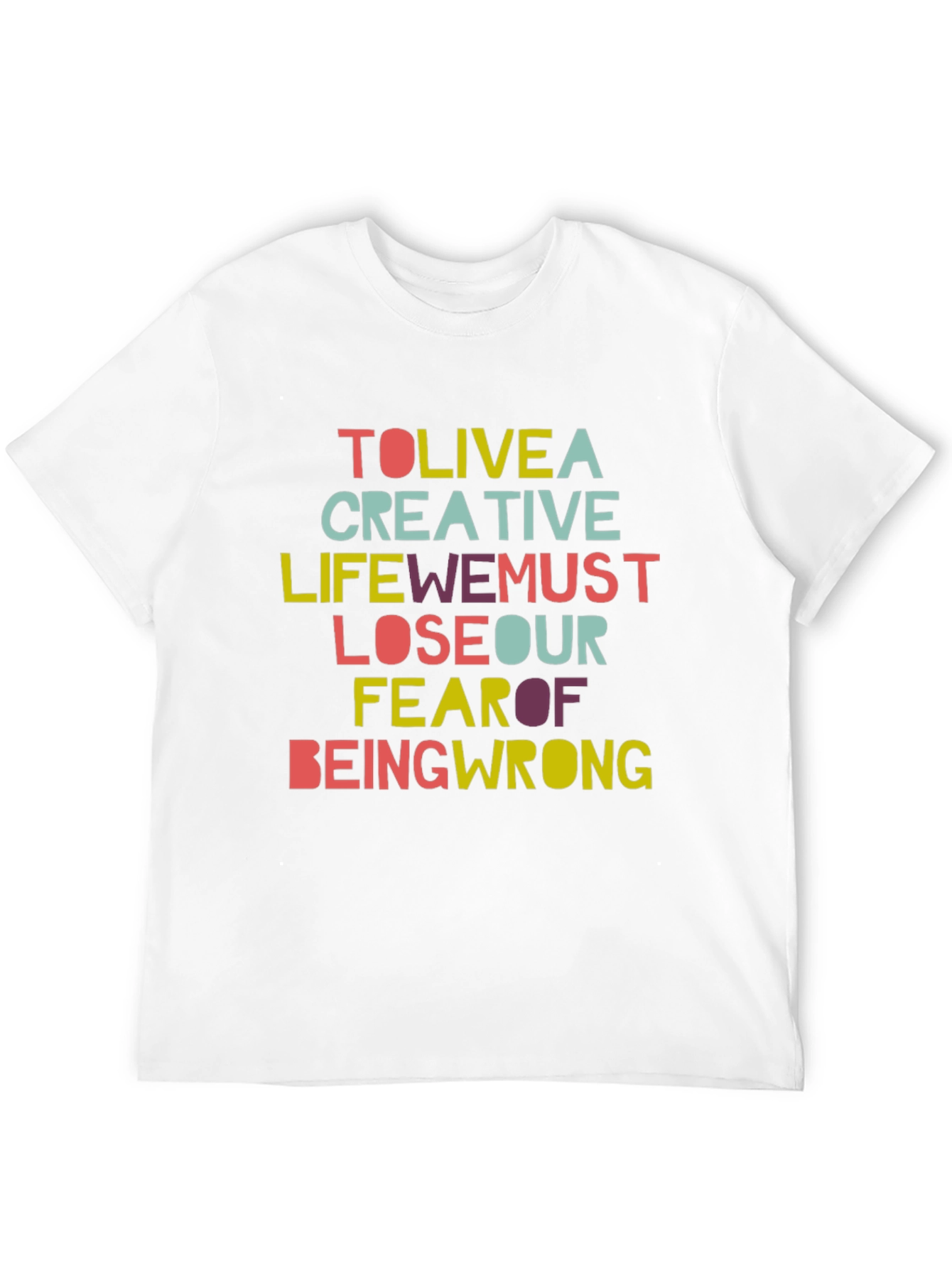 Black Creative Life Graphic Tee - Inspirational Slogan T-Shirt view 12