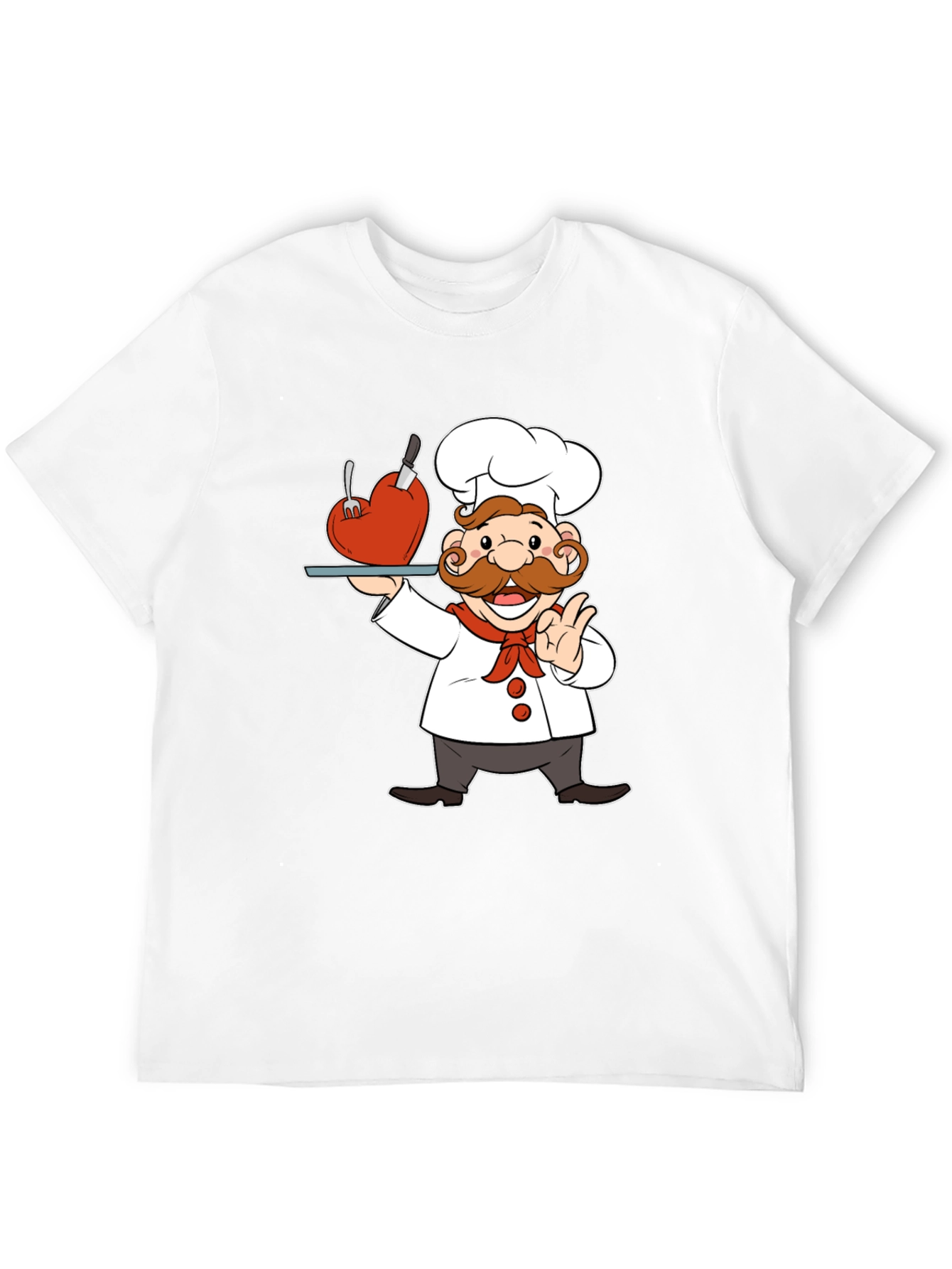 Black Chef with Heart T-Shirt view 12