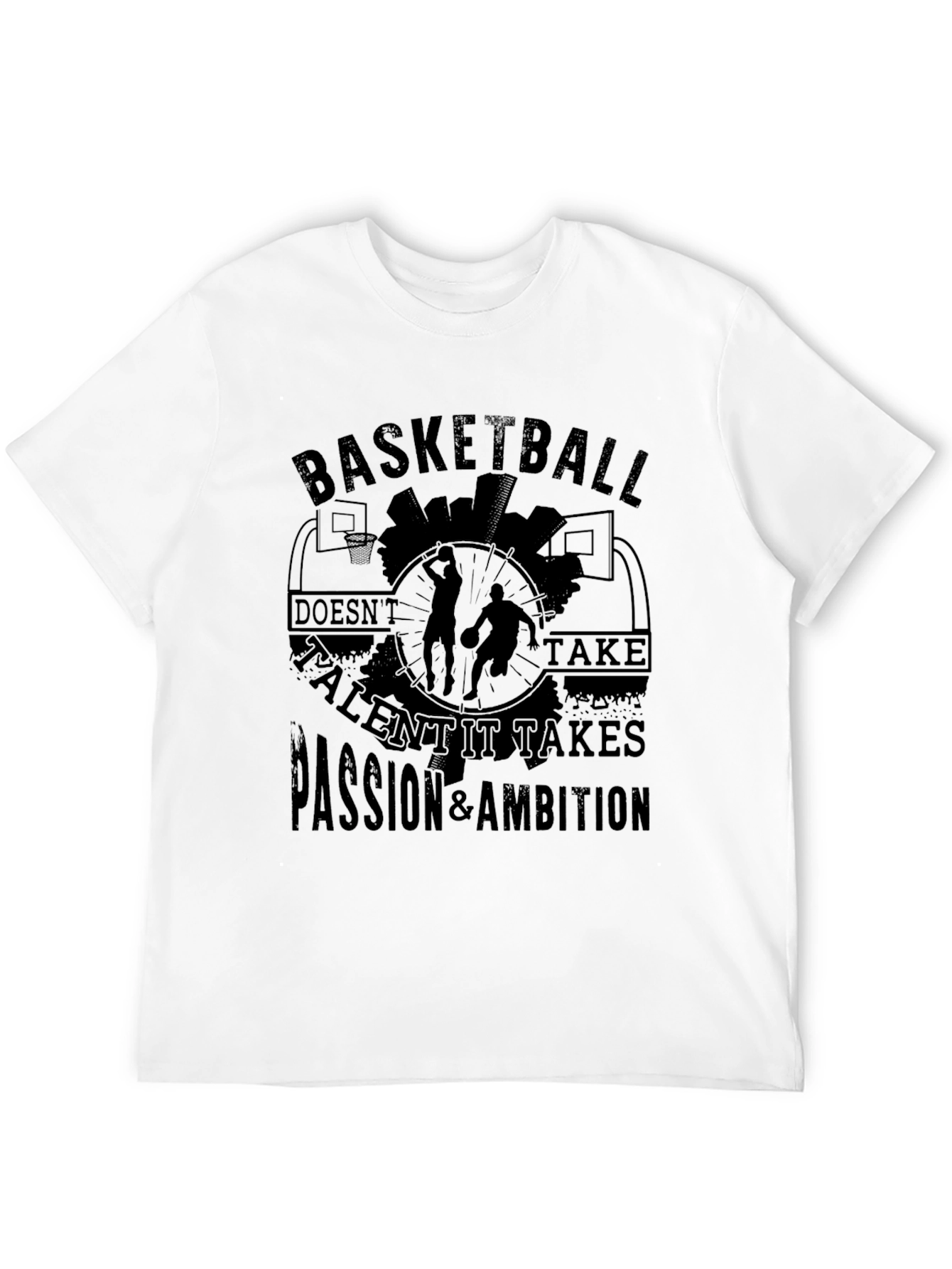 Black Basketball Passion & Ambition Graphic Tee view 12