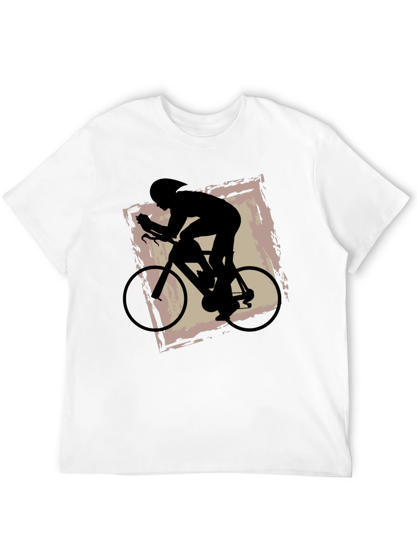 Black Cycling Silhouette Graphic Tee view 12