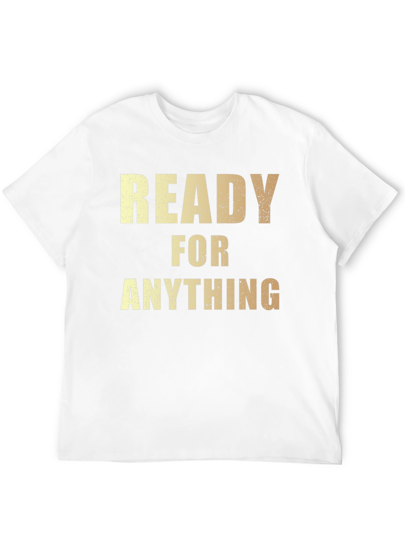 Black Ready For Anything Men's Black T-Shirt view 12