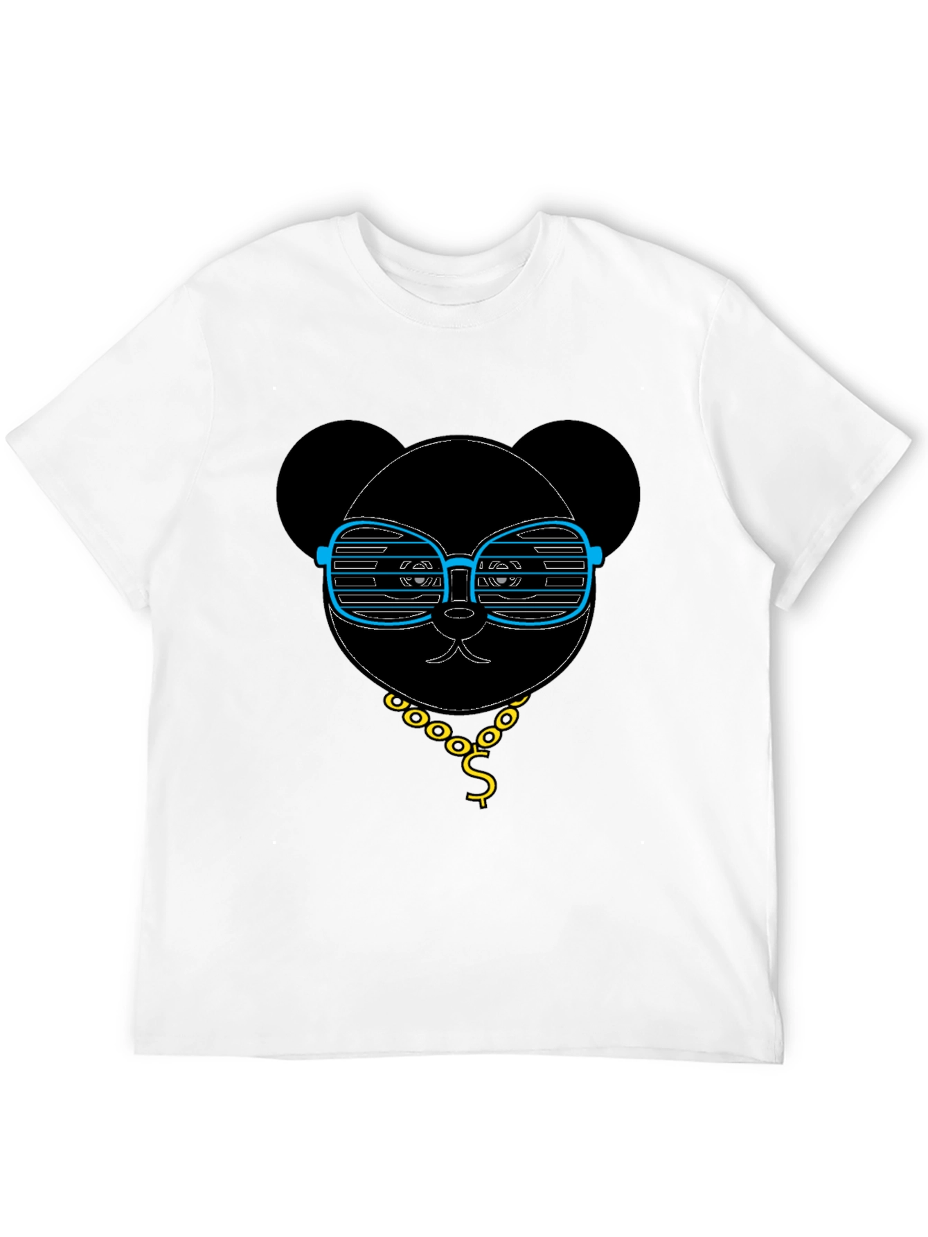 Black Cool Panda T-Shirt - Graphic Tee with Shades view 12
