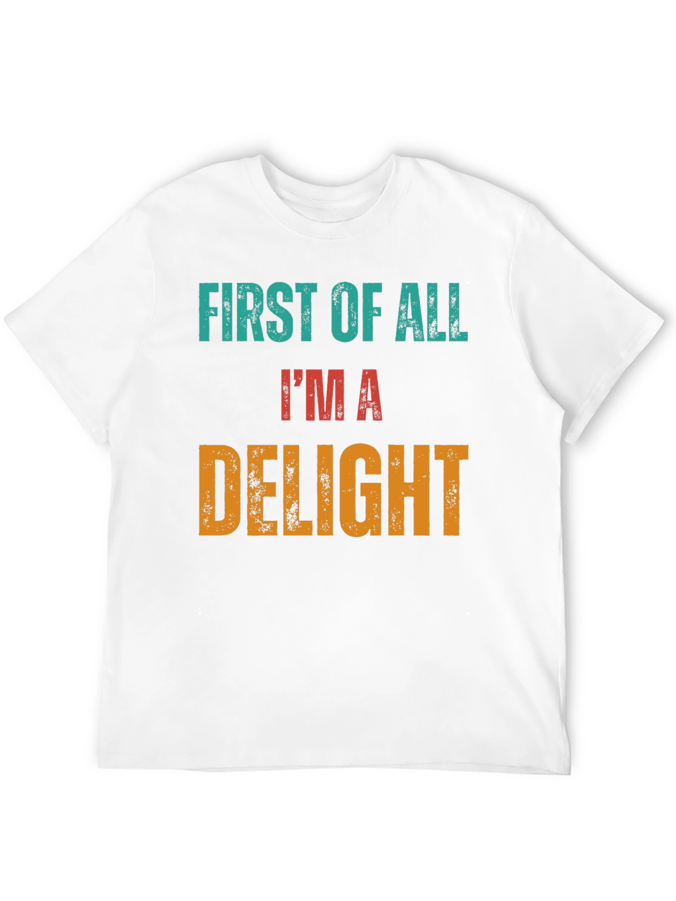 Black First Of All I'm A Delight Novelty Tee view 12