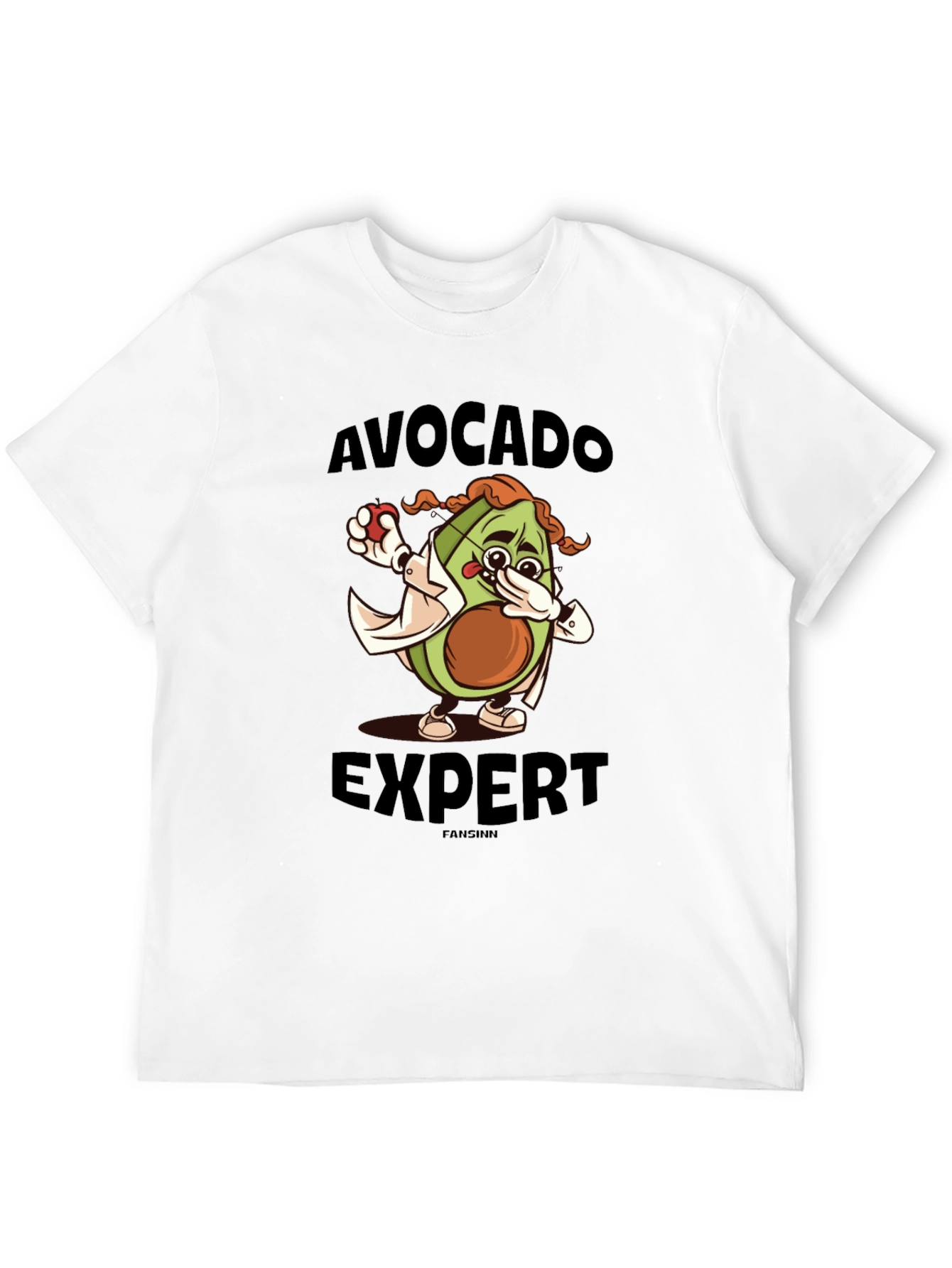 Black Avocado Expert Funny T-Shirt view 12