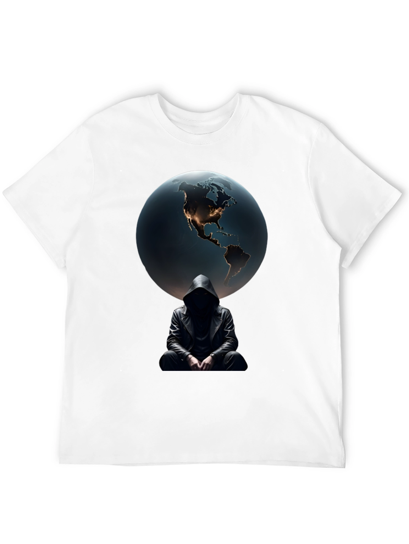 Black Earth & Shadow Graphic T-Shirt - Mens Black Tee view 12