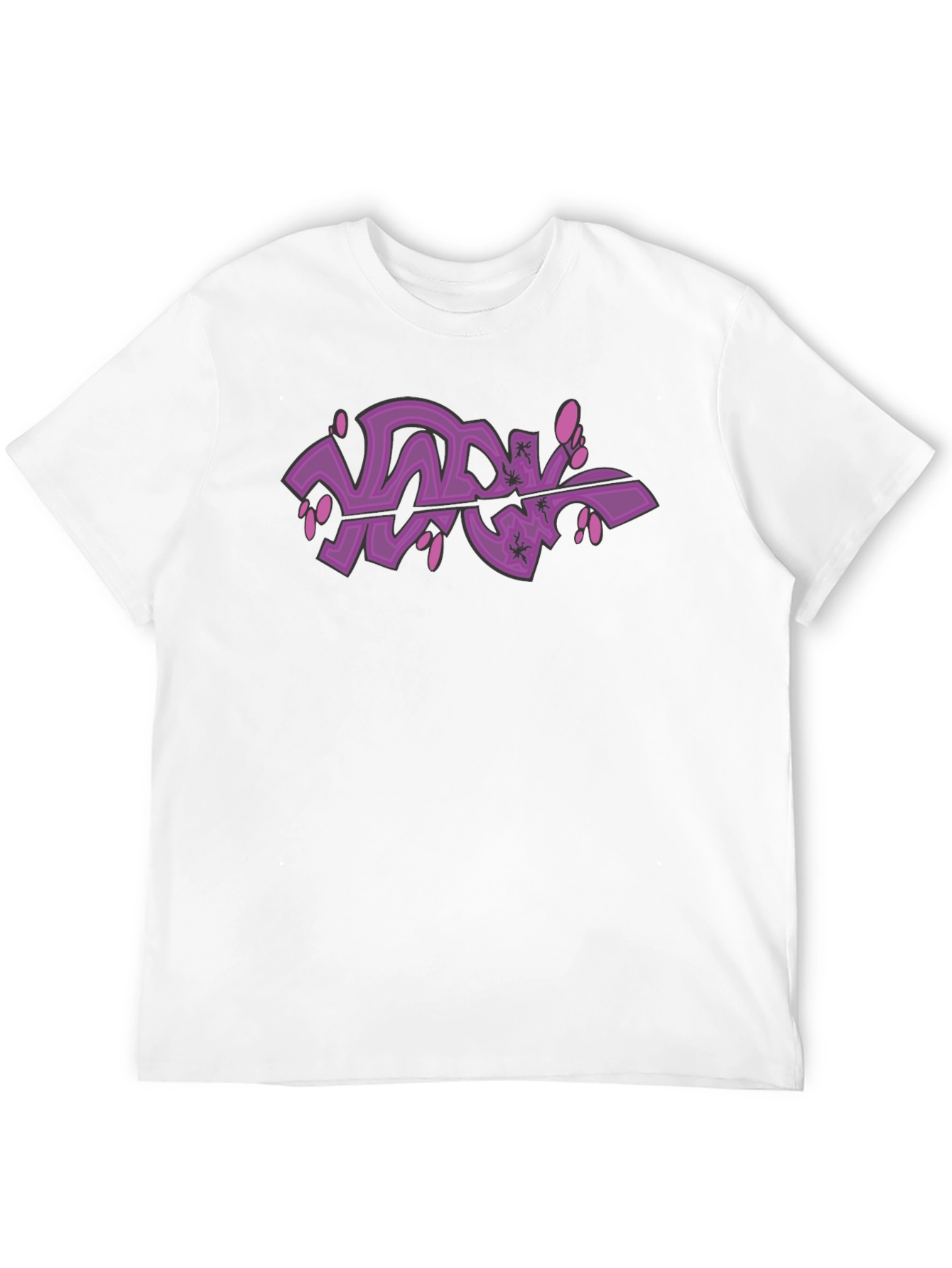 Black Graffiti Art Tee - Cool Street Style T-Shirt view 12