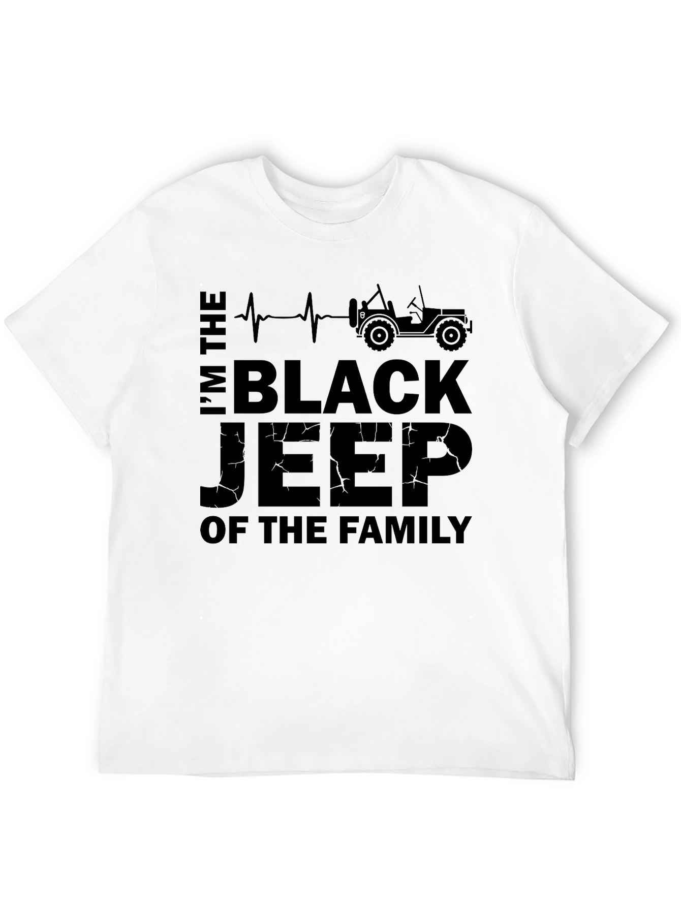 Black Black Jeep Family Graphic Tee view 12