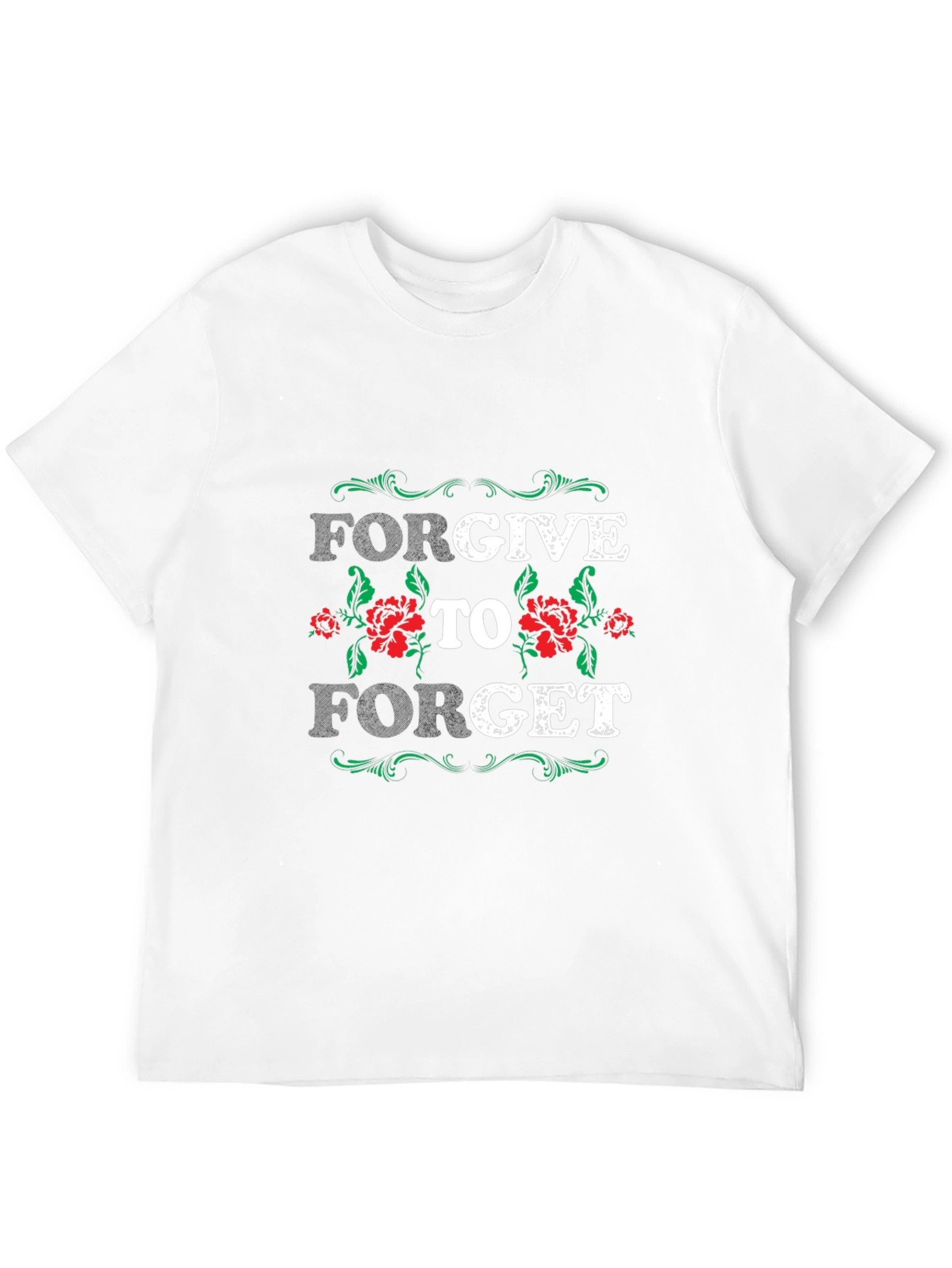 Black Forgive to Forget Graphic T-Shirt view 12