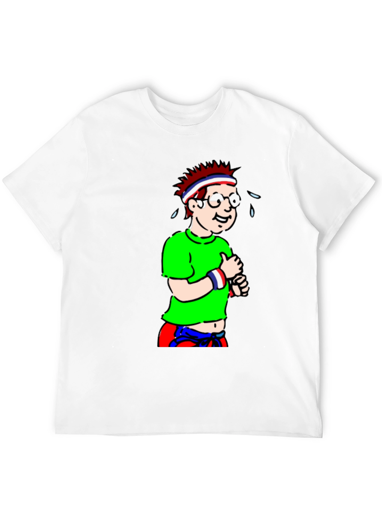 Black Cartoon Jogger Graphic Tee - Black view 12