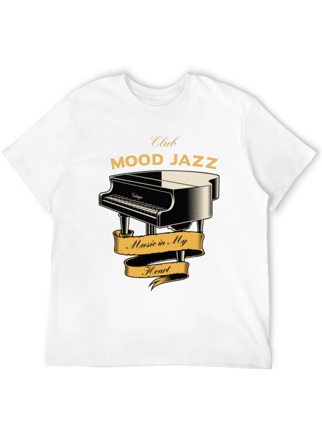 Black Mood Jazz Club T-Shirt - Piano Music Lover Tee view 12