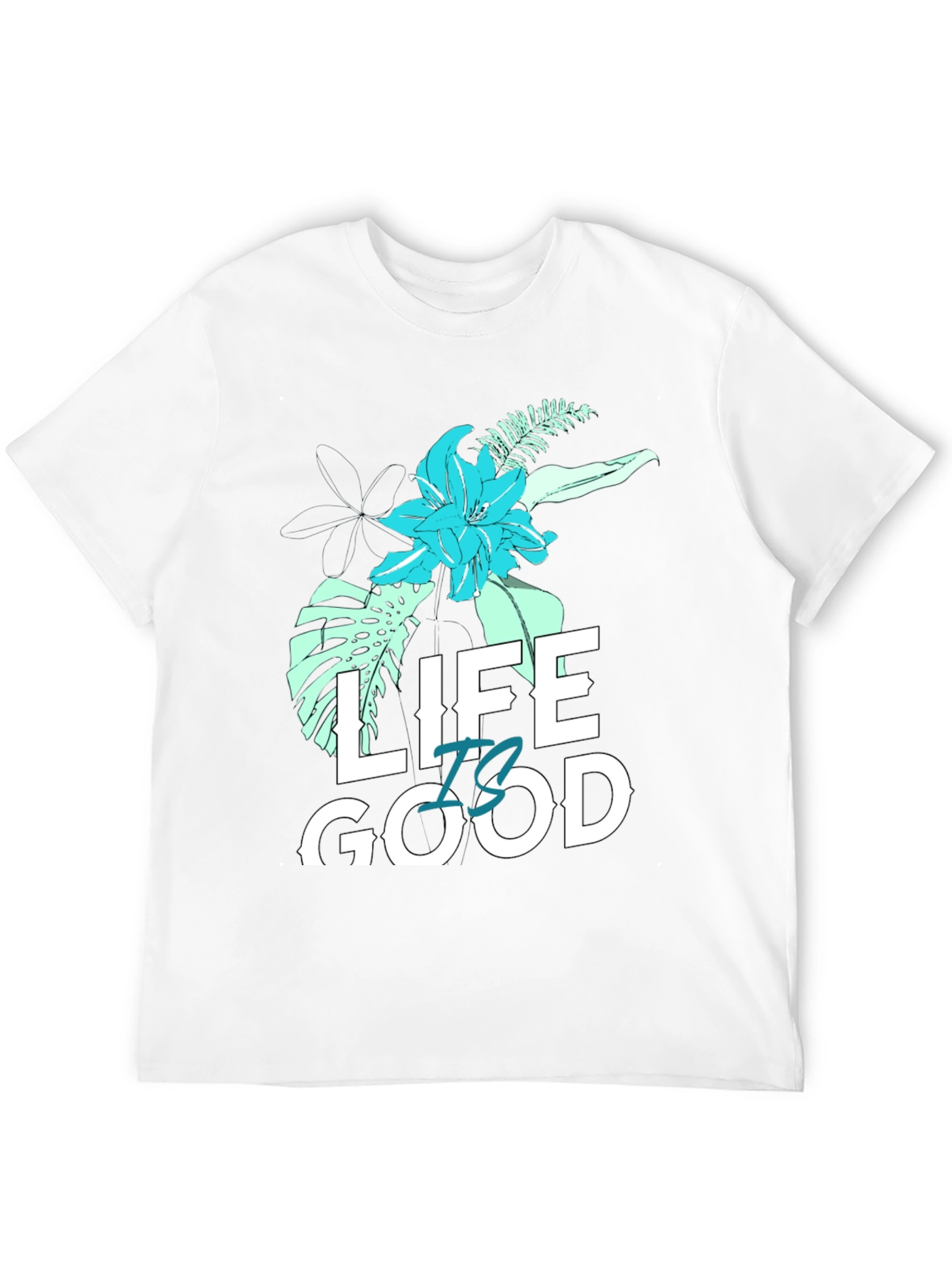 Black Life is Good Graphic T-Shirt - Black view 12