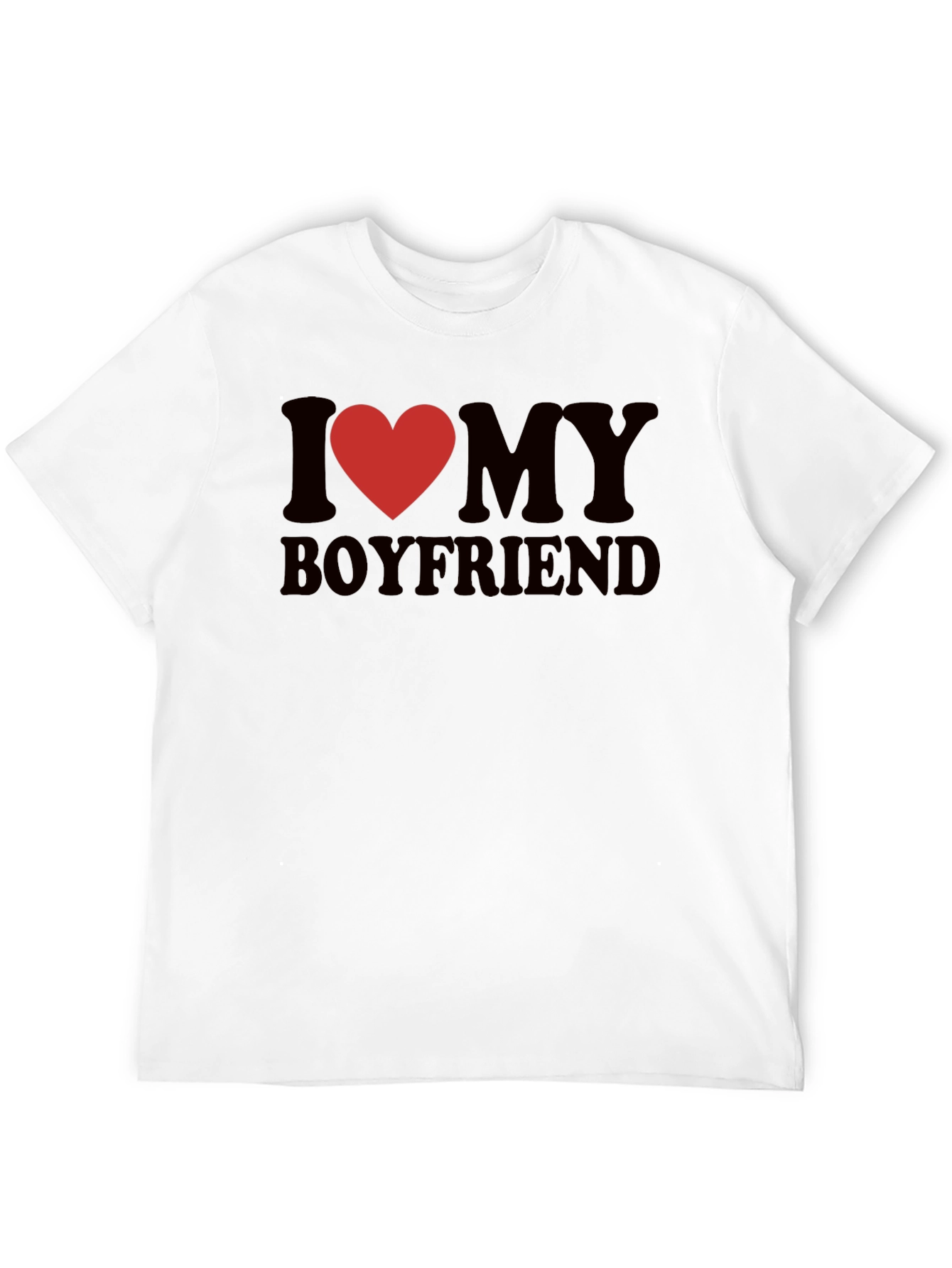 I Heart My Boyfriend Graphic Tee - Cute & Casual - 12