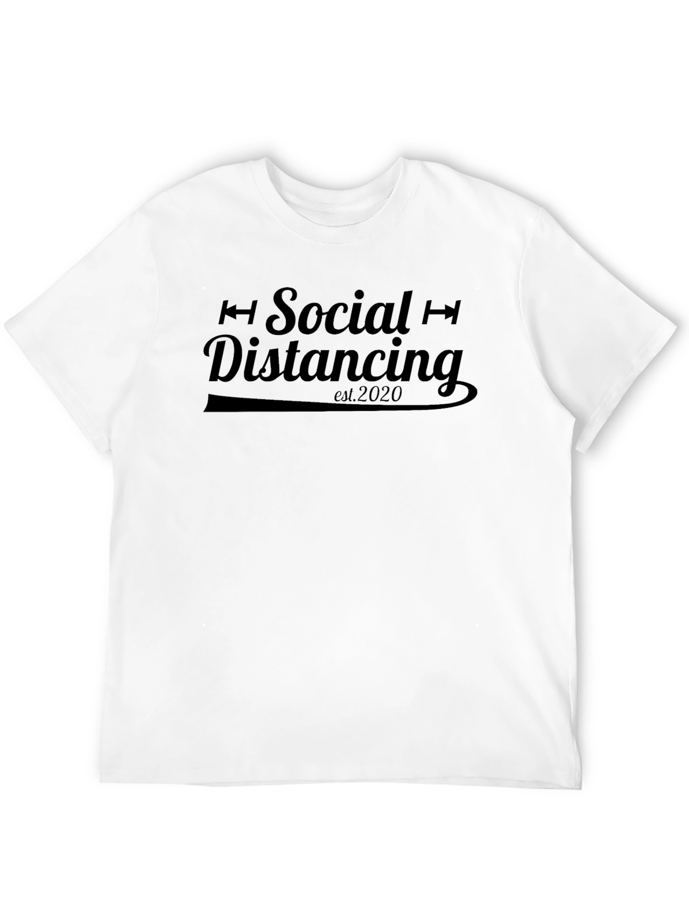Black Social Distancing 2020 Black T-Shirt view 12