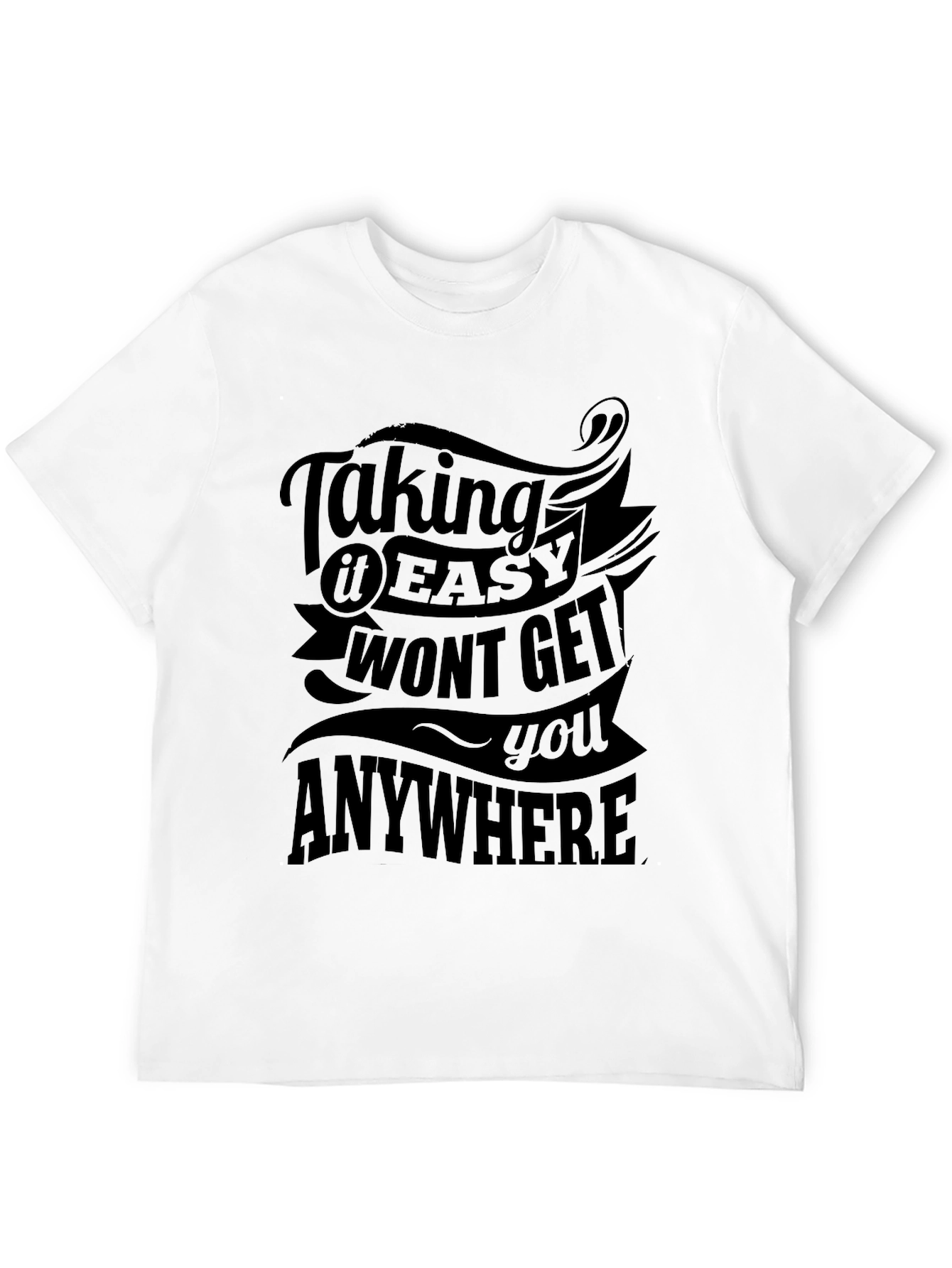 Black Taking it Easy Graphic T-Shirt view 12