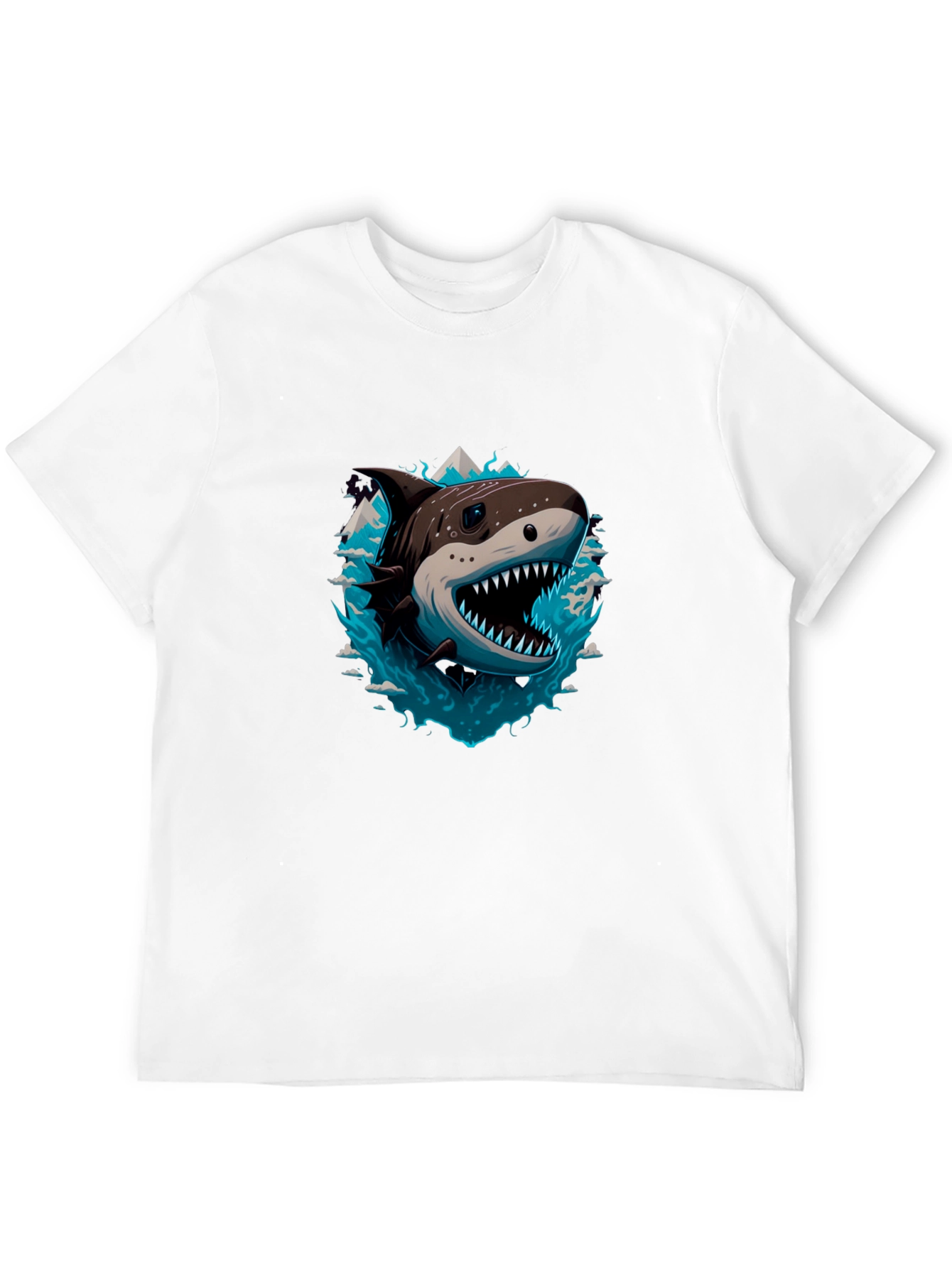 Black Shark T-Shirt - Fierce Graphic Tee view 12