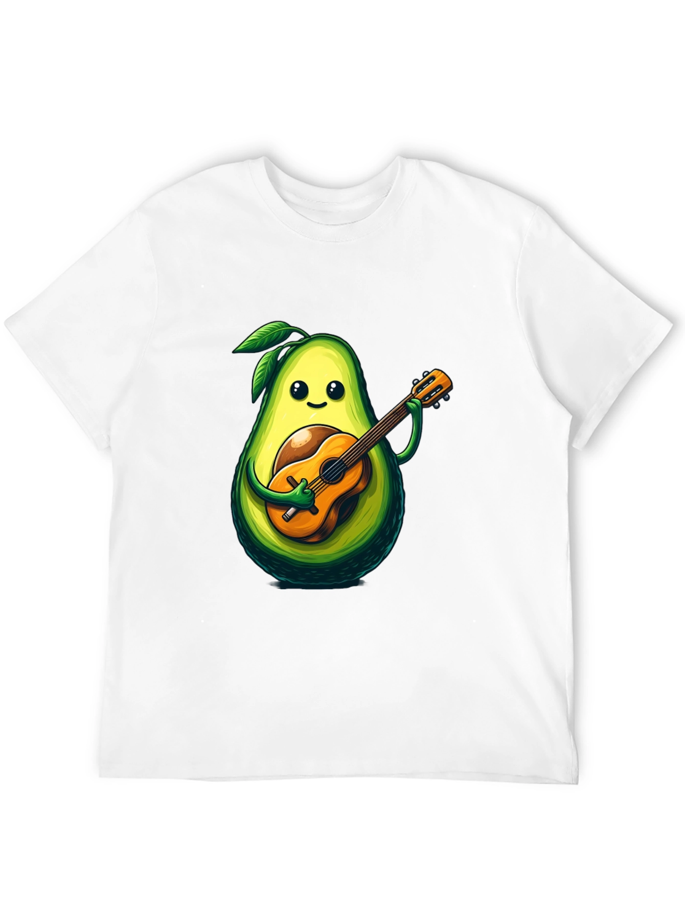 Black Avocado Guitar Player Graphic T-Shirt view 12