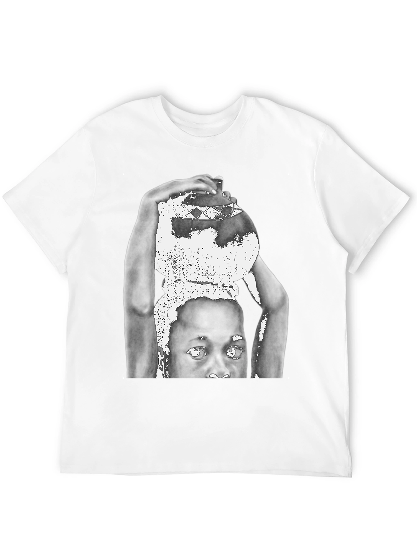 Black Graphic Print Black T-Shirt view 12