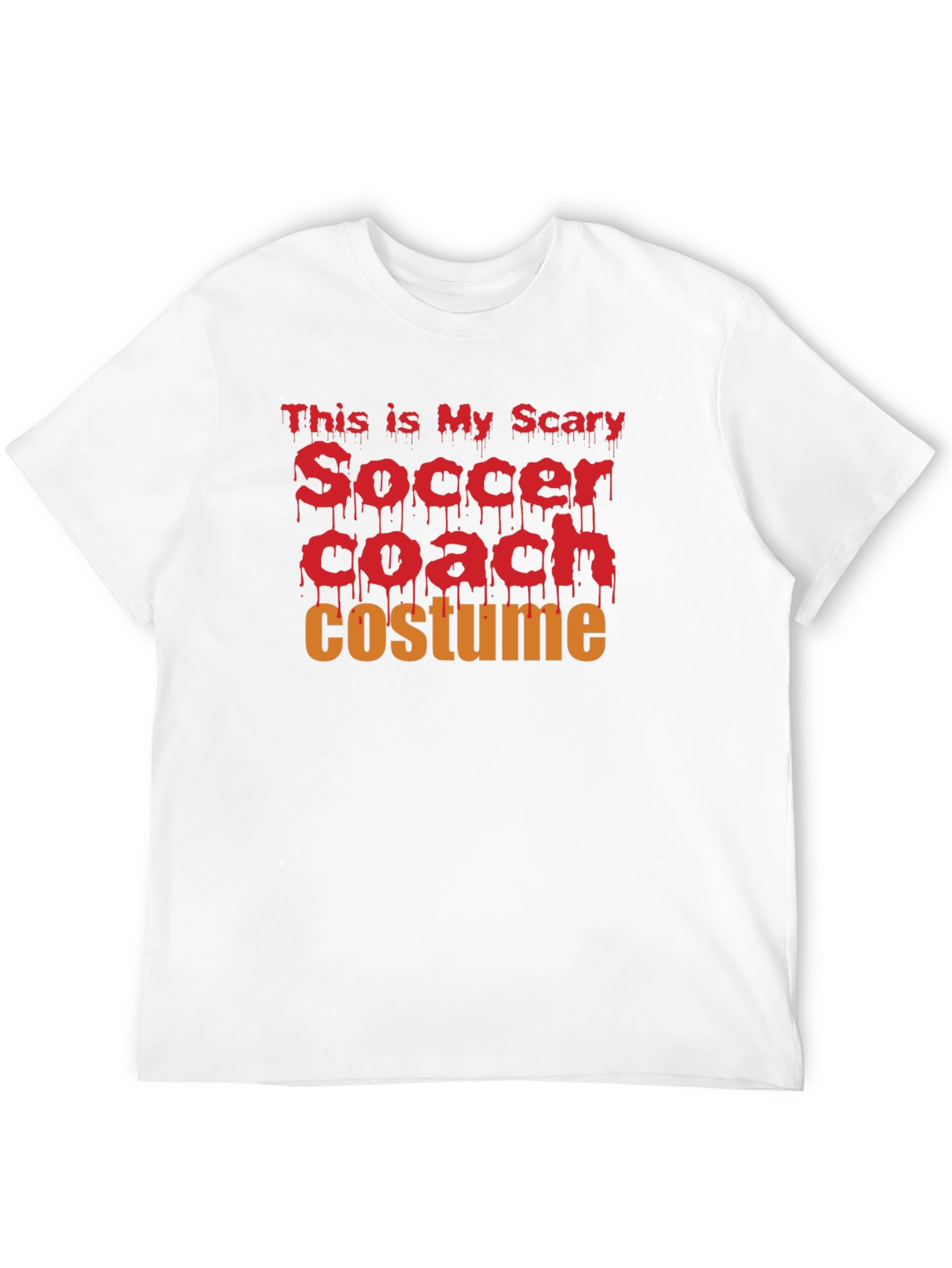 Black This Is My Scary Soccer Coach Costume T-Shirt view 12