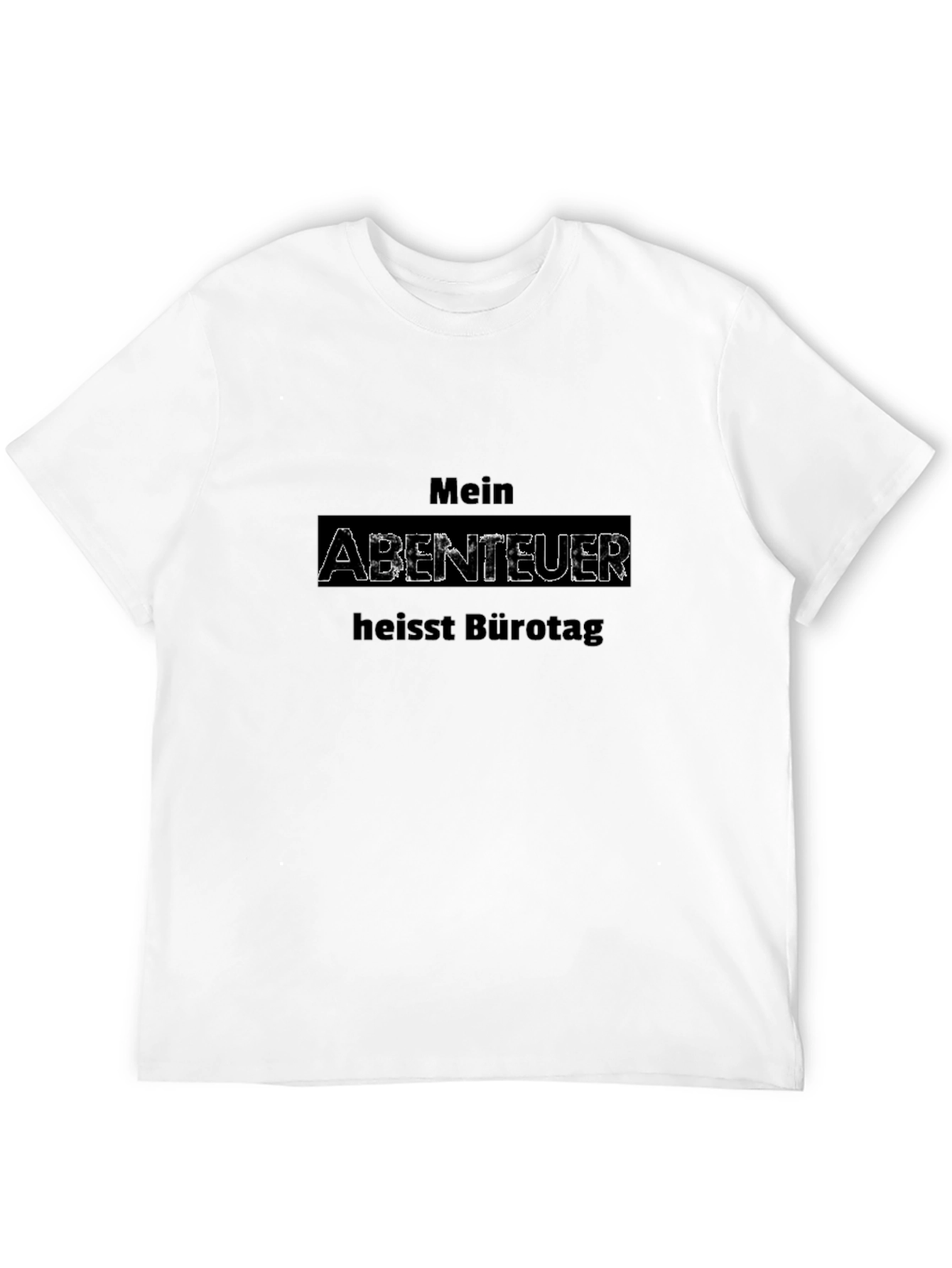 Black Mein Abenteuer Bürotag T-Shirt view 12