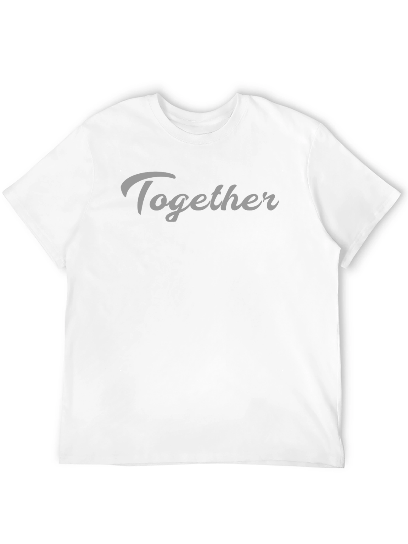 Black Together Graphic Tee - Black Crew Neck T-Shirt view 12