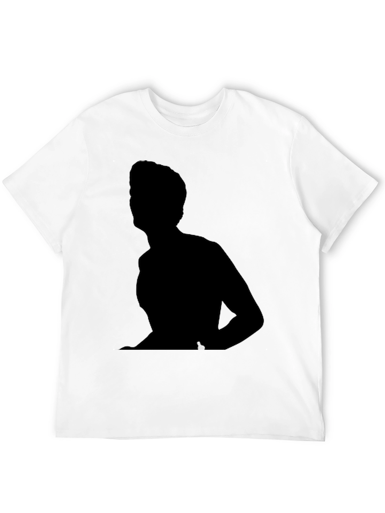 Black Silhouette Graphic Tee - Unisex Crew Neck T-Shirt view 12