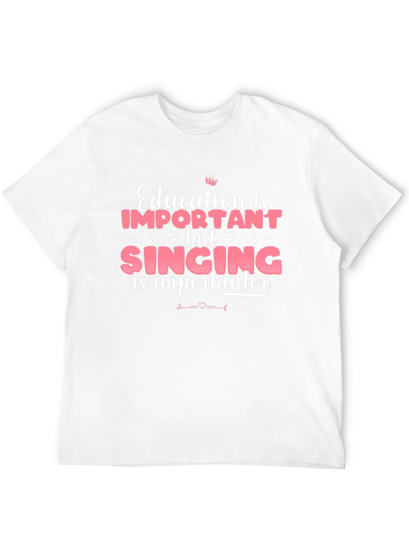 Black Funny Singing is Importanter T-Shirt view 12