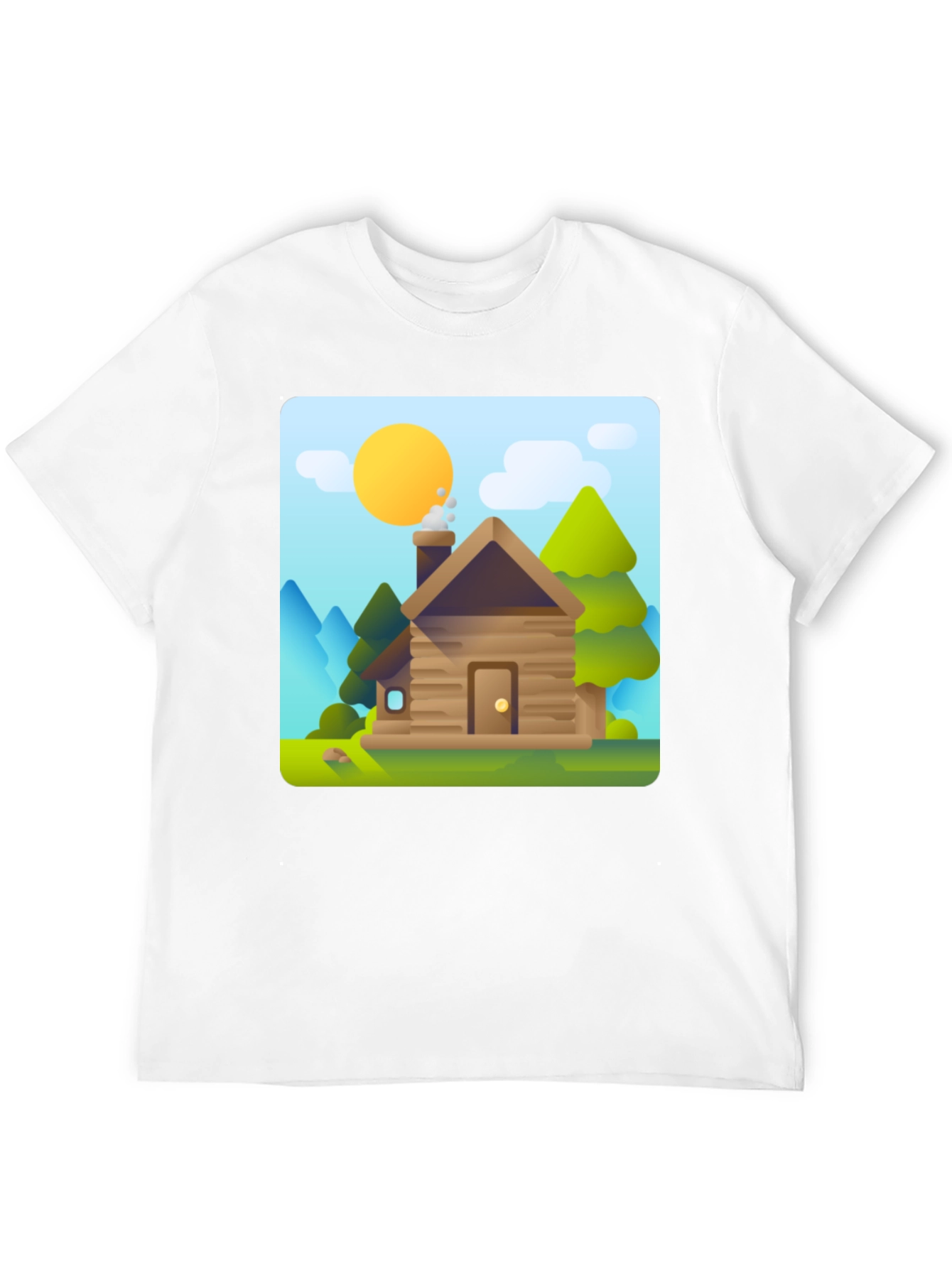 Black Cabin in the Woods Graphic Tee view 12