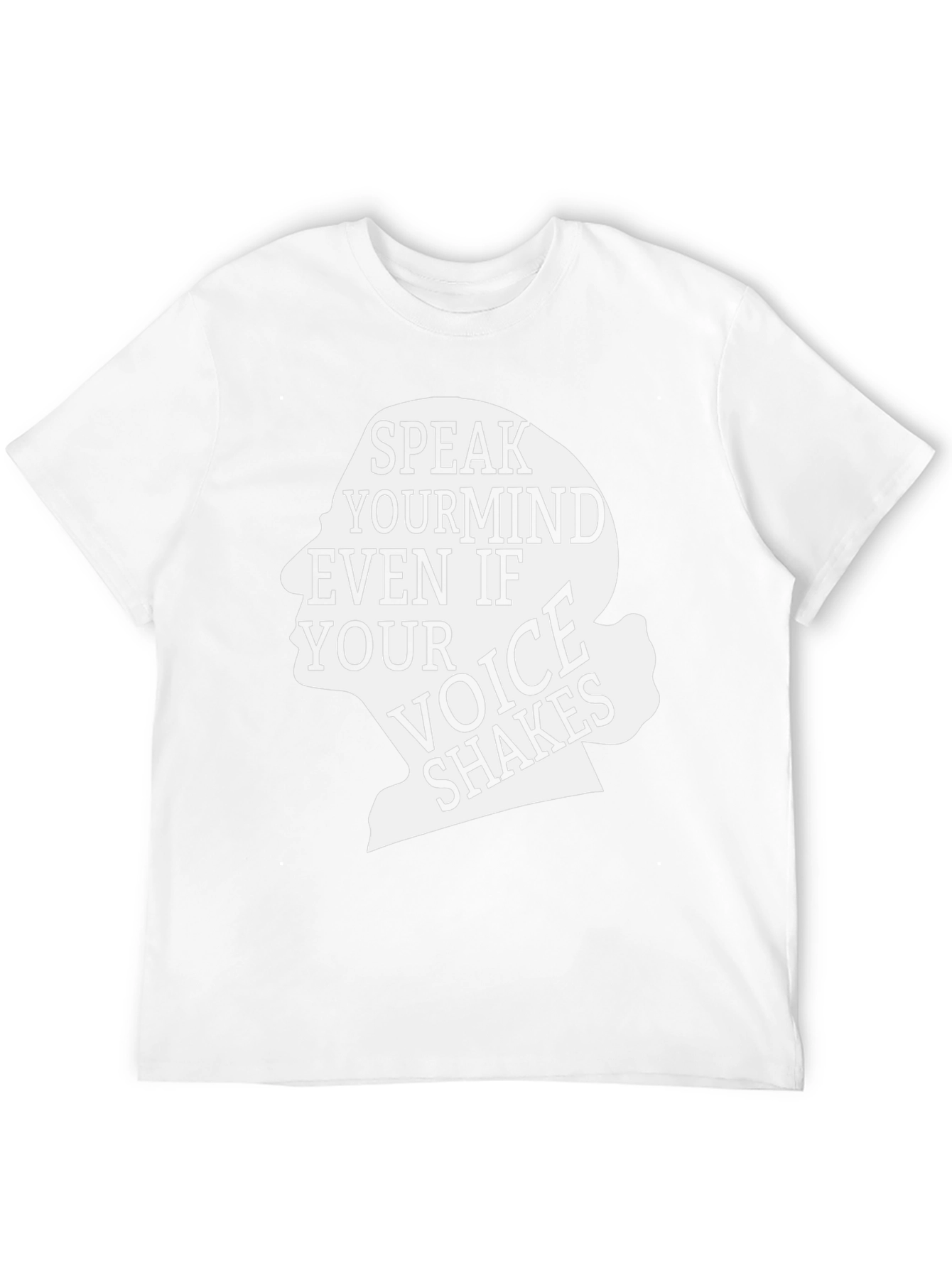 Black Speak Your Mind Black Graphic Tee - Inspirational T-Shirt view 12