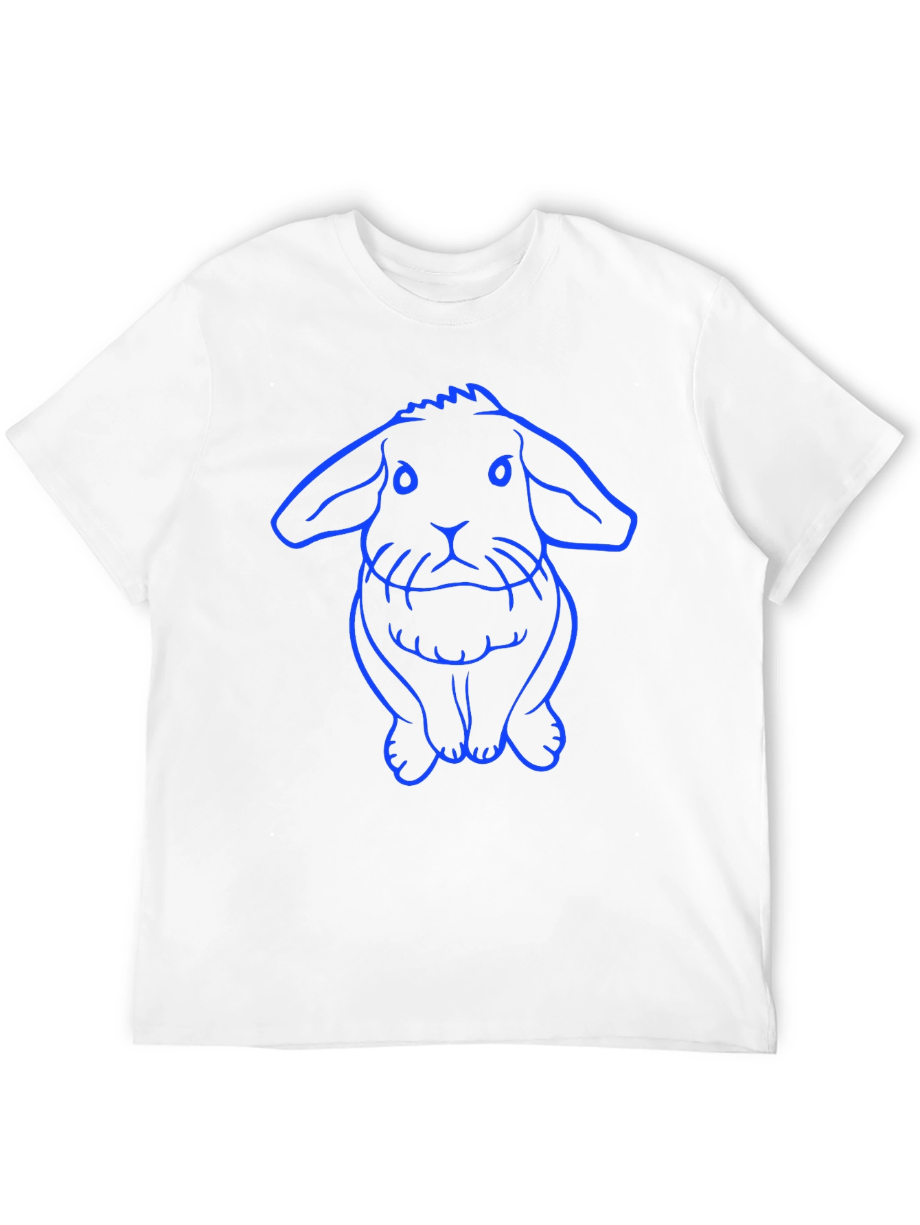 Black Rabbit Graphic Tee - Black Cotton Casual Wear view 12