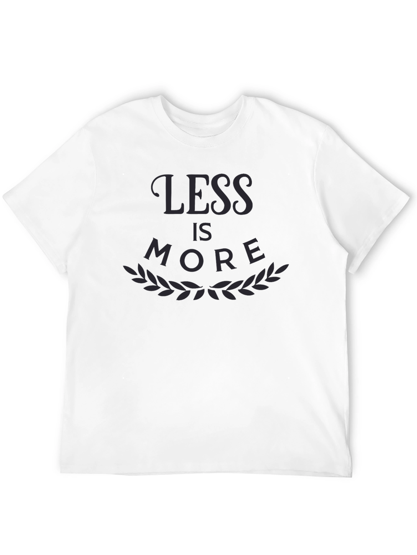 Black Less is More Graphic Tee - Stylish Minimalist Design view 12