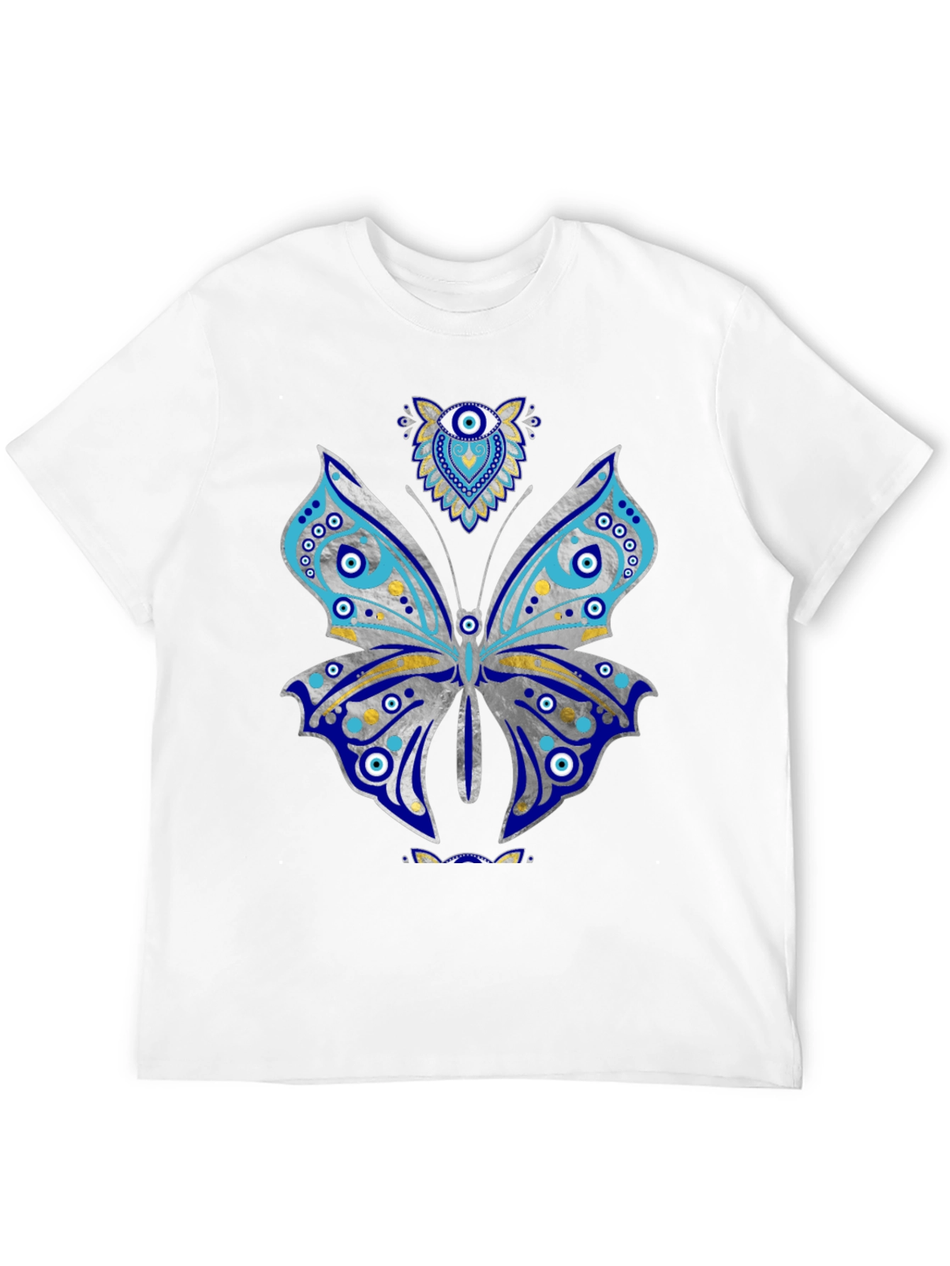 Black Butterfly Evil Eye Graphic Tee view 12