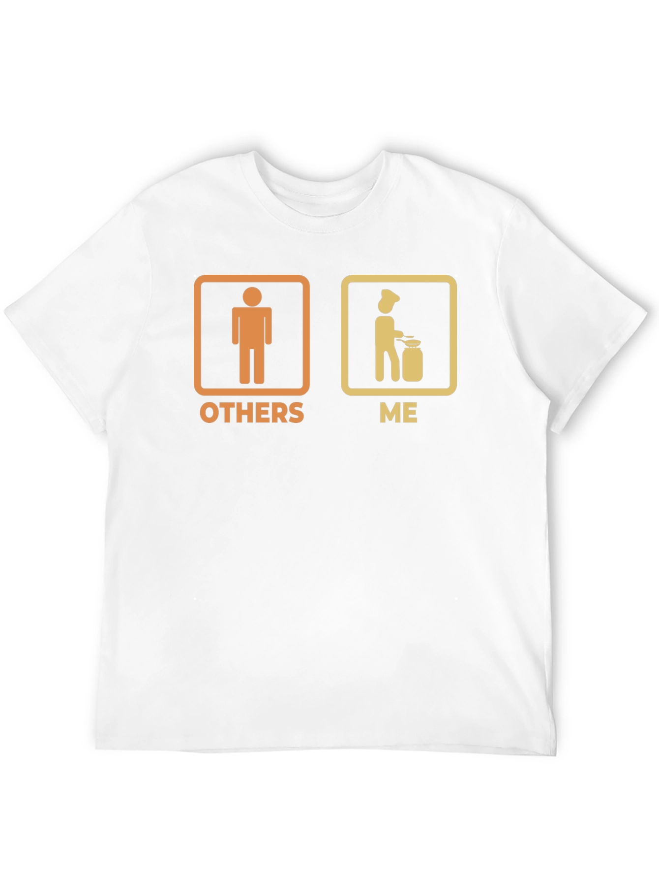 Black Funny Cooking T-Shirt: Others vs. Me Chef Tee view 12