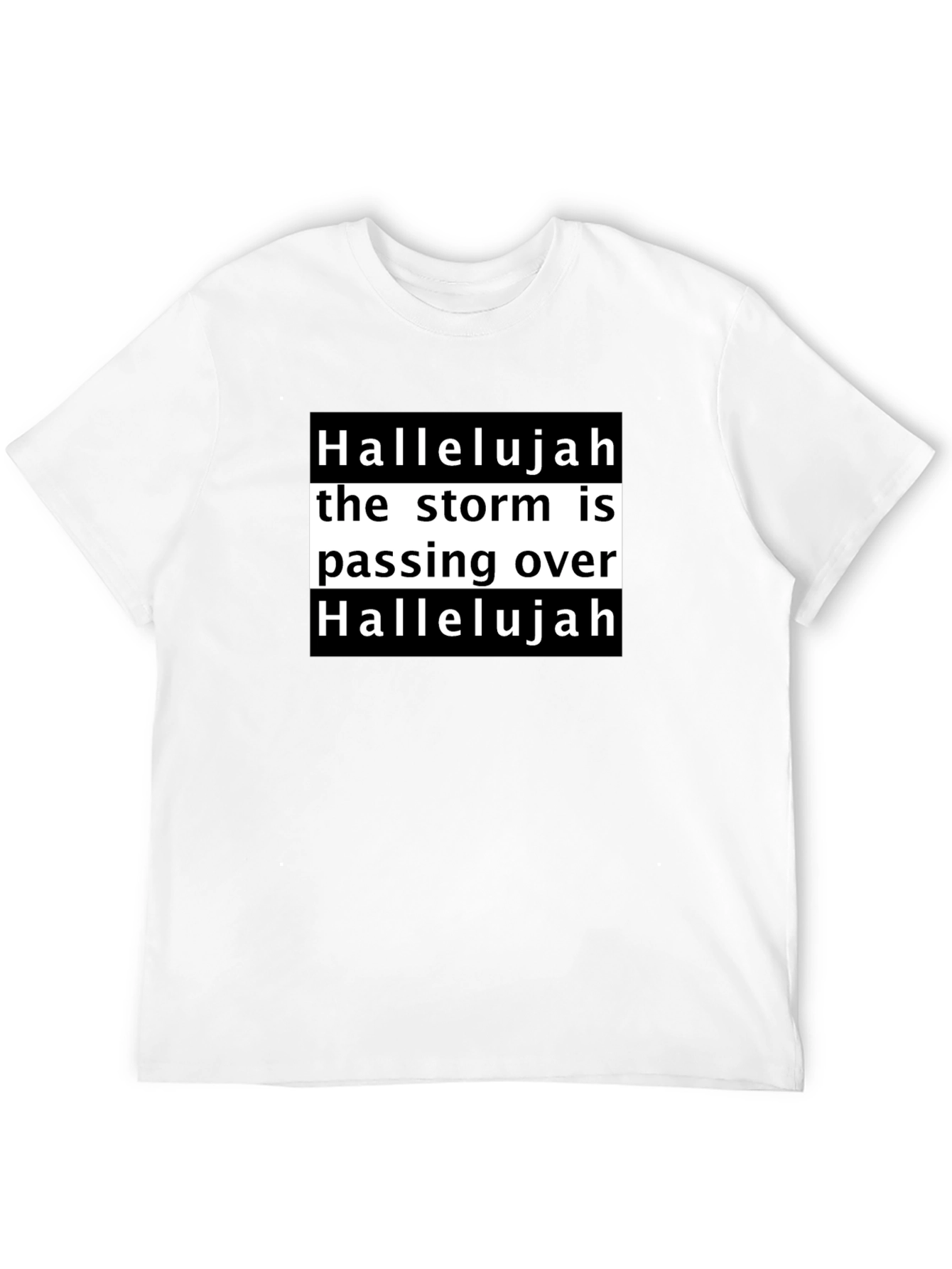 Black Hallelujah the Storm is Passing Over Black T-Shirt view 12