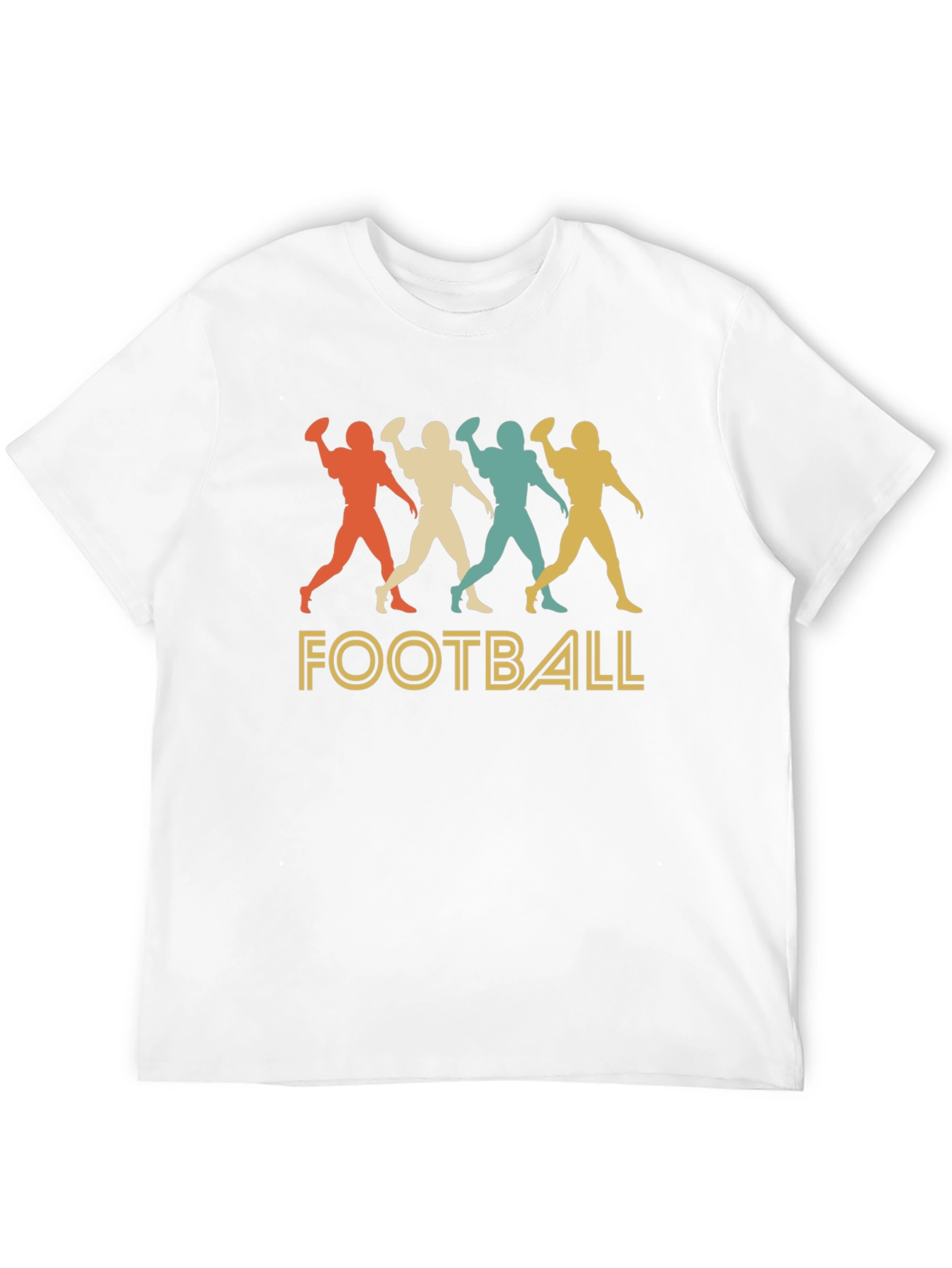 Black Retro Football Player Graphic T-Shirt view 12