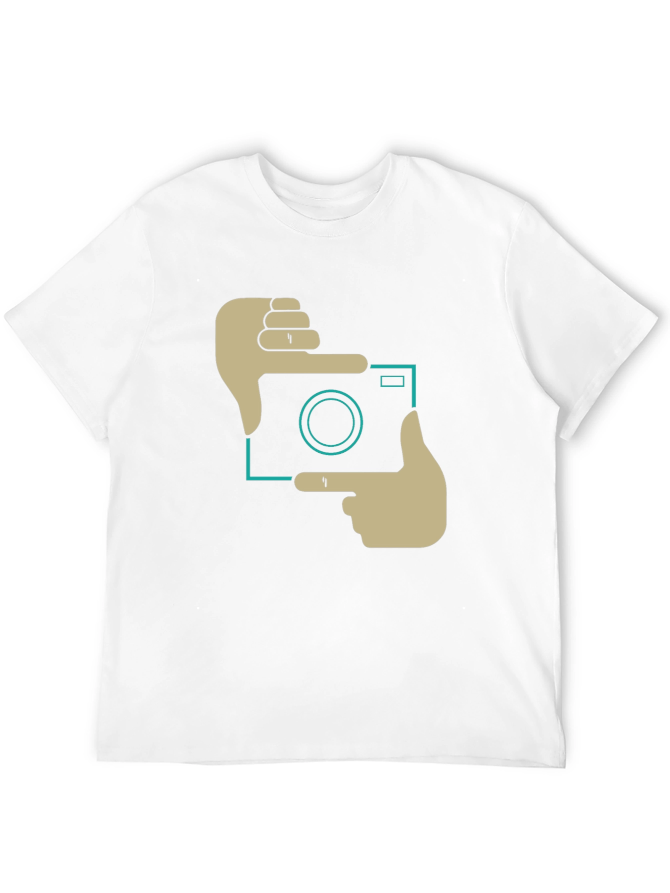 Black Trendy Camera Frame Graphic Black T-Shirt view 12