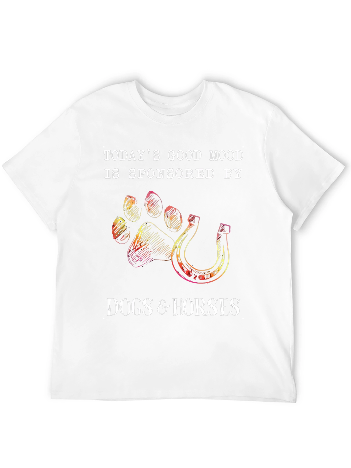 Black Dogs & Horses T-Shirt - Sponsored Good Mood view 12