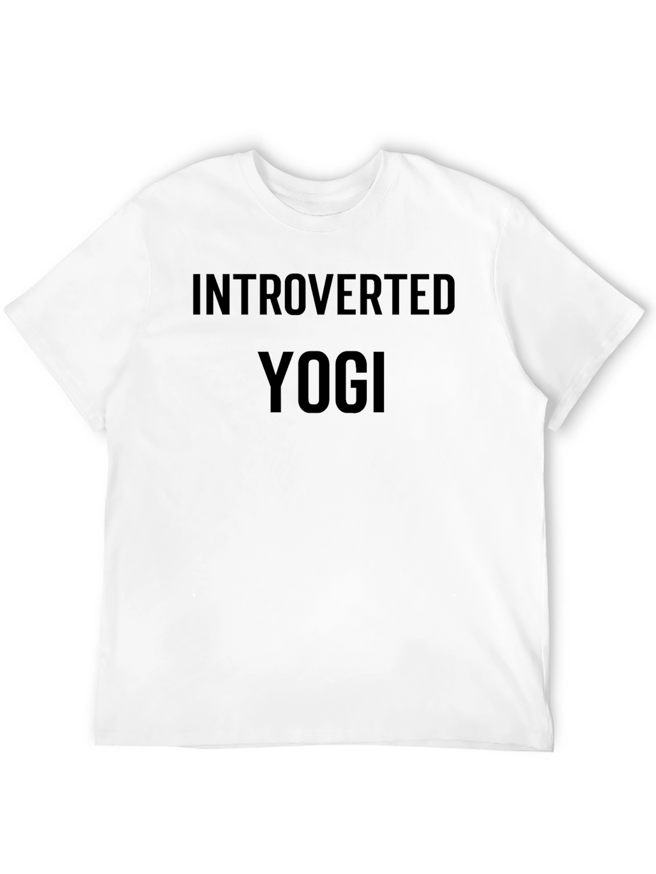 Black Introverted Yogi Graphic Tee - Black view 12