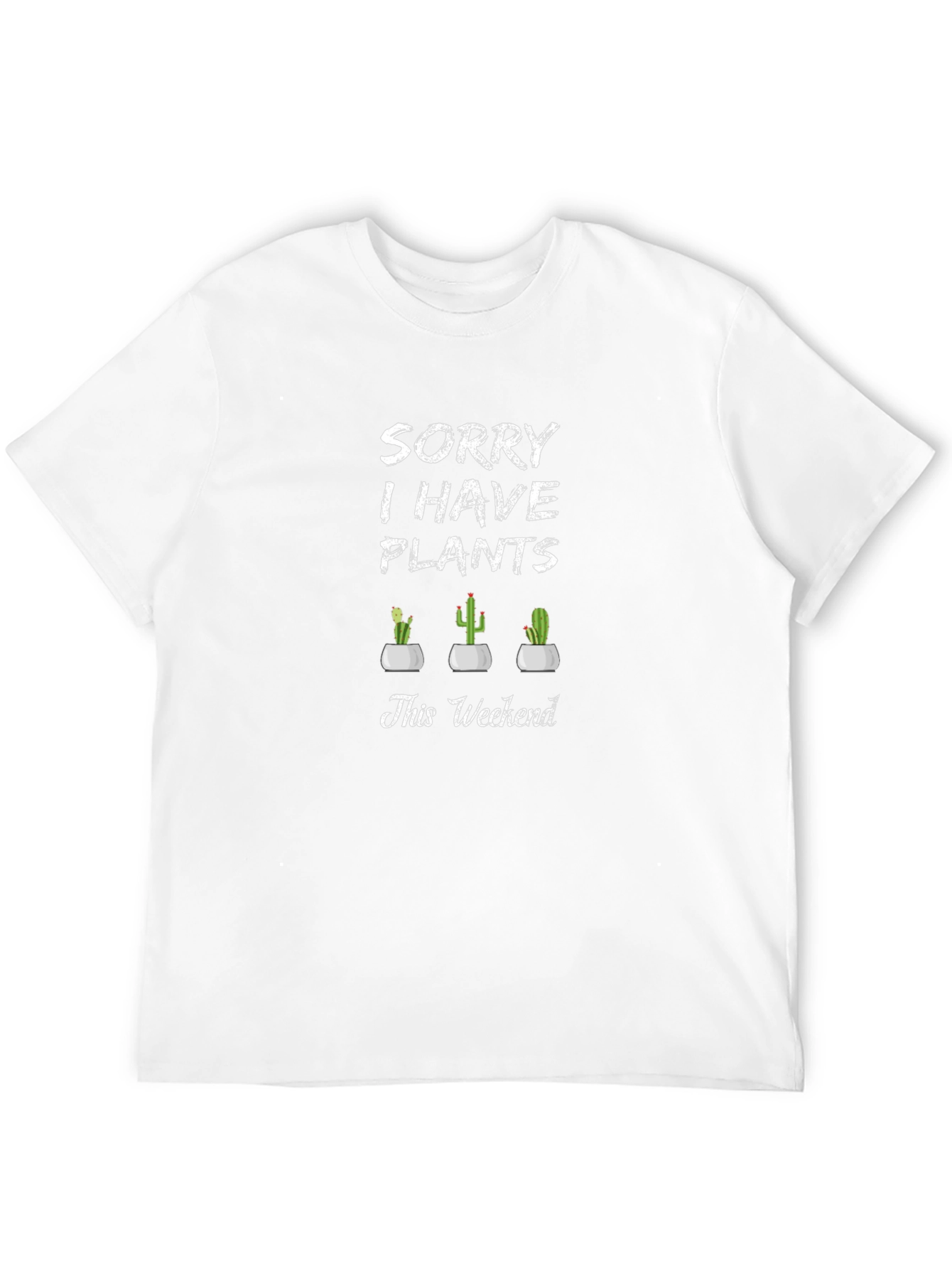 Black Sorry I Have Plants T-Shirt view 12