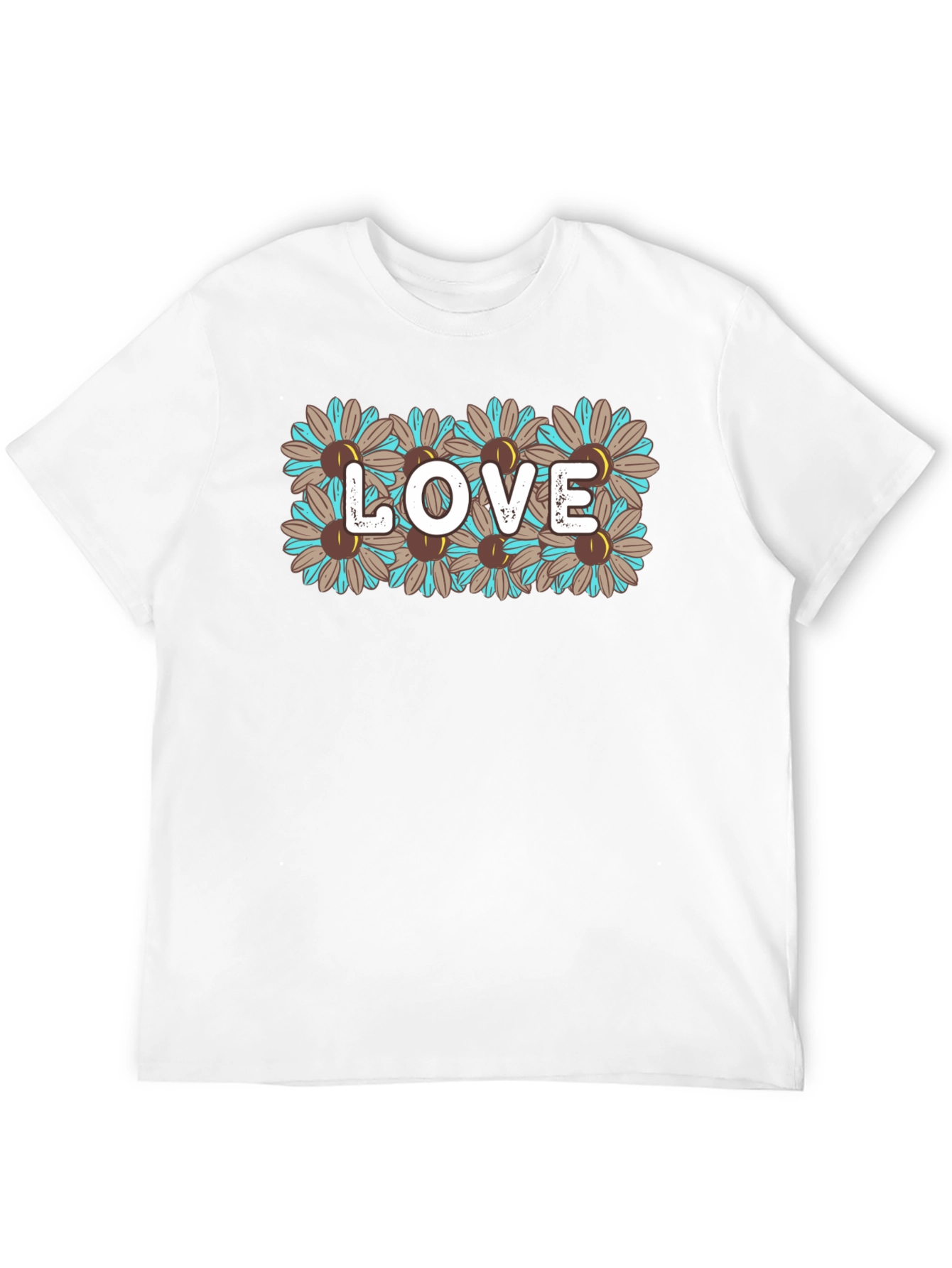 Black Floral LOVE Graphic Tee - Stylish & Unique view 12