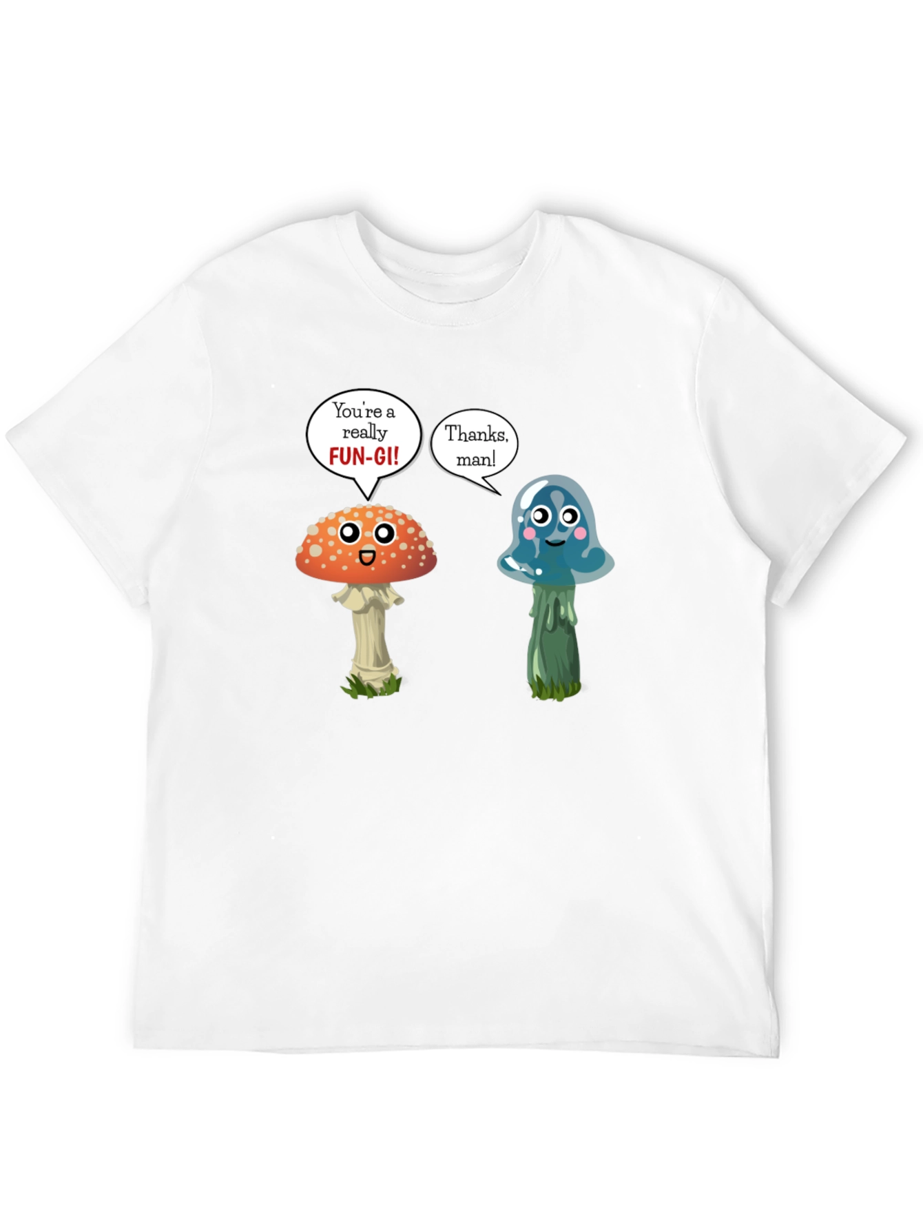 Black Funny Mushroom Pun T-Shirt view 12