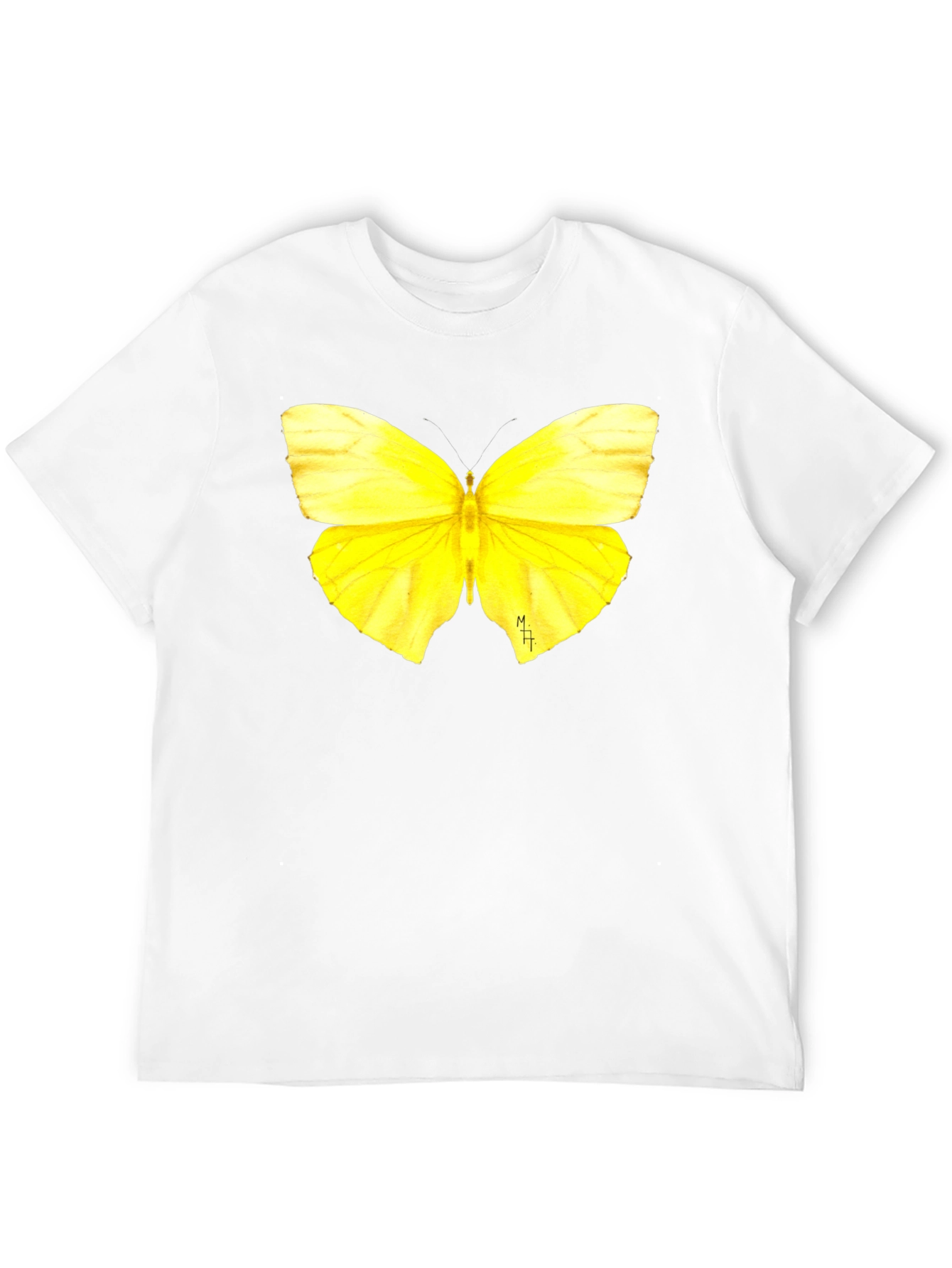 Black Butterfly Graphic Tee - Soft Black Cotton T-Shirt view 12