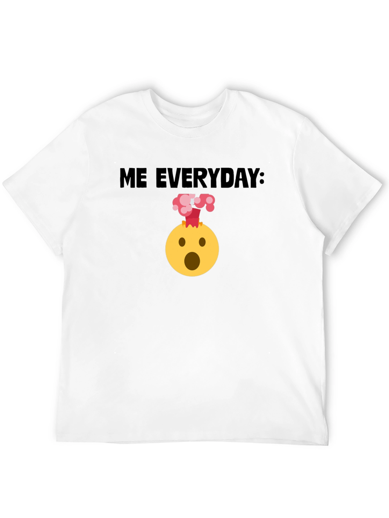 Black Me Everyday: Funny Emoji Black T-Shirt view 12